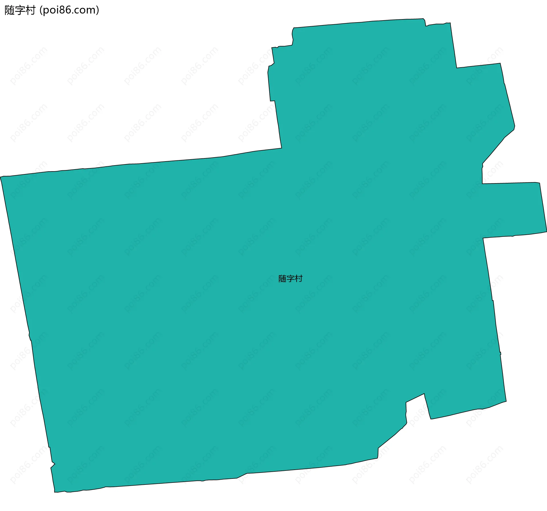 随字村边界地图