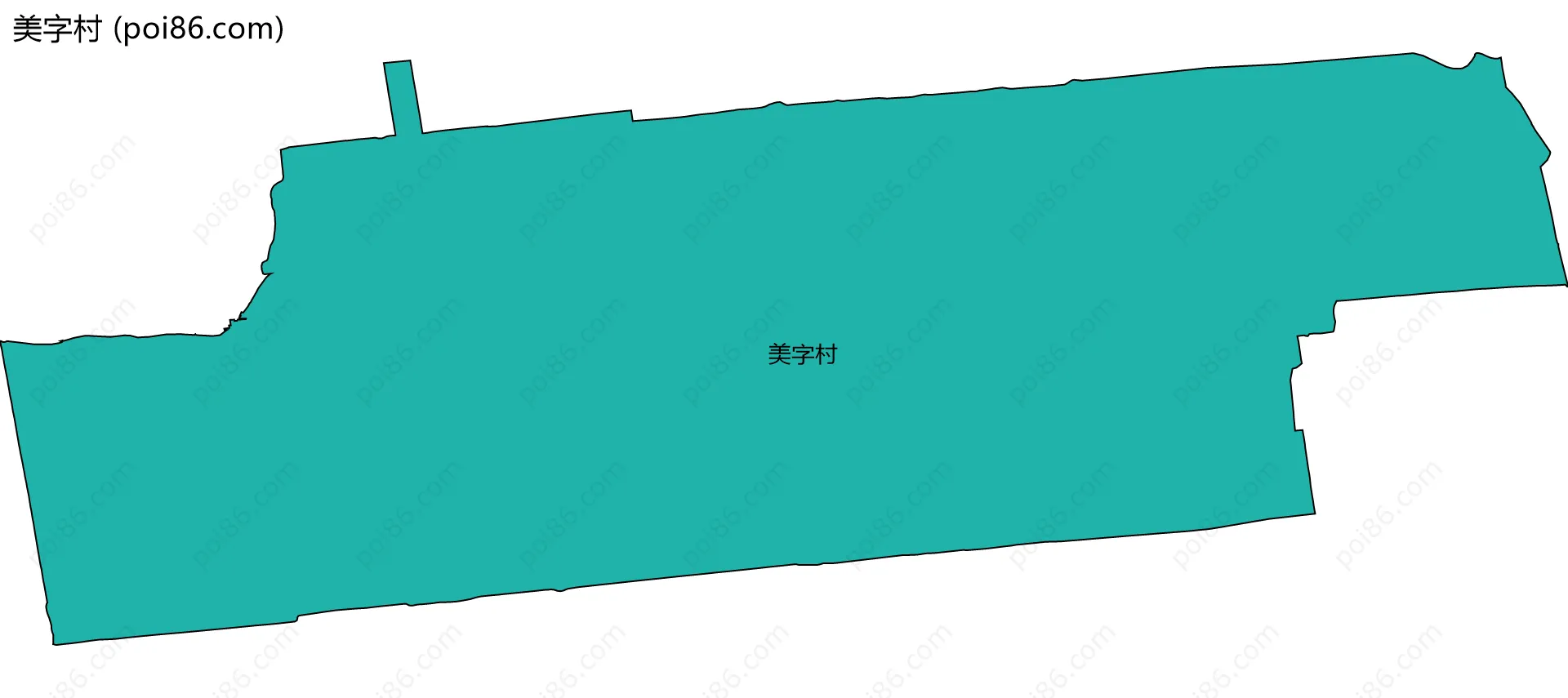 美字村边界地图