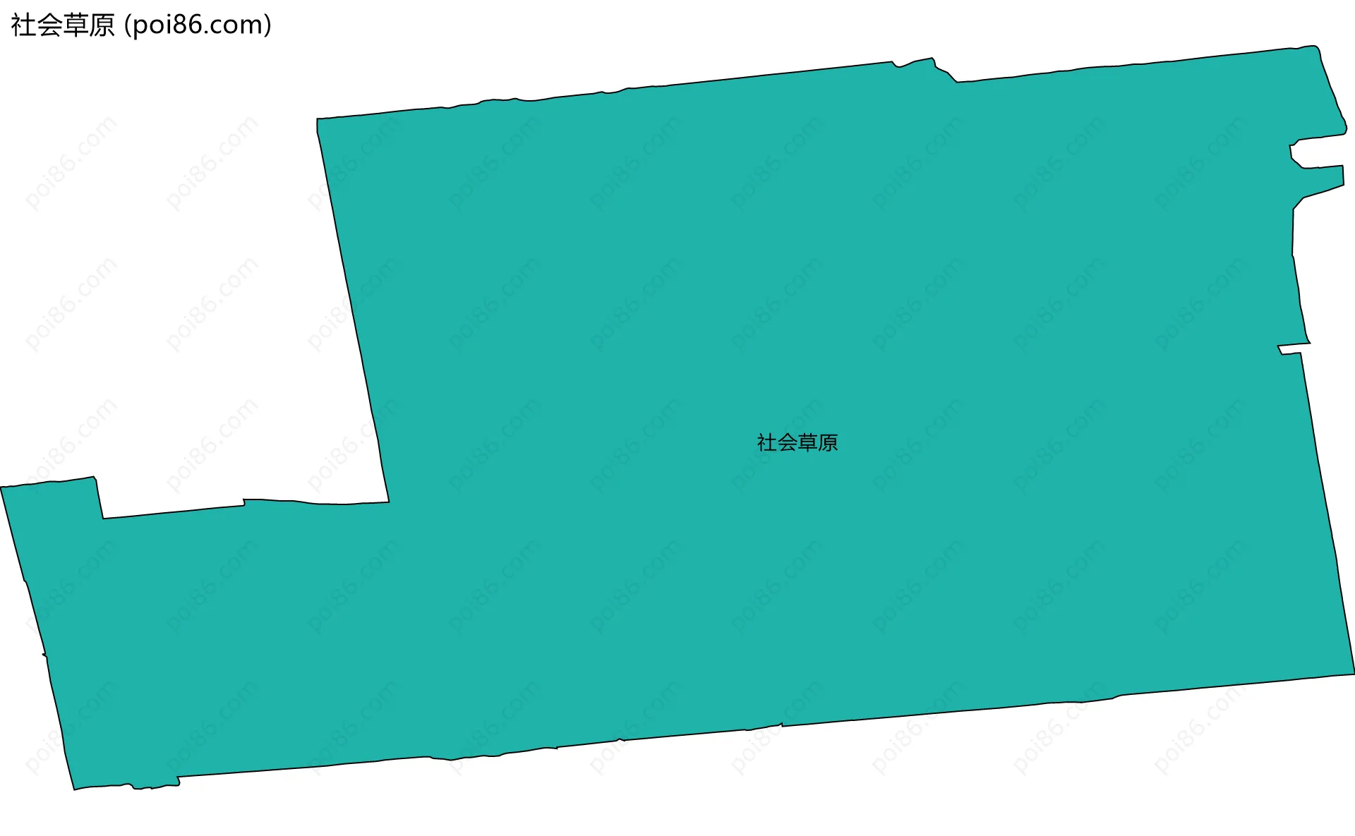 社会草原边界地图