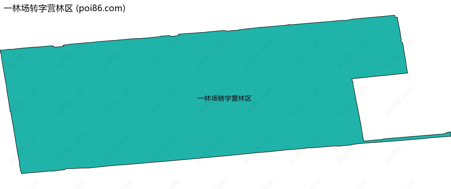 一林场转字营林区边界地图