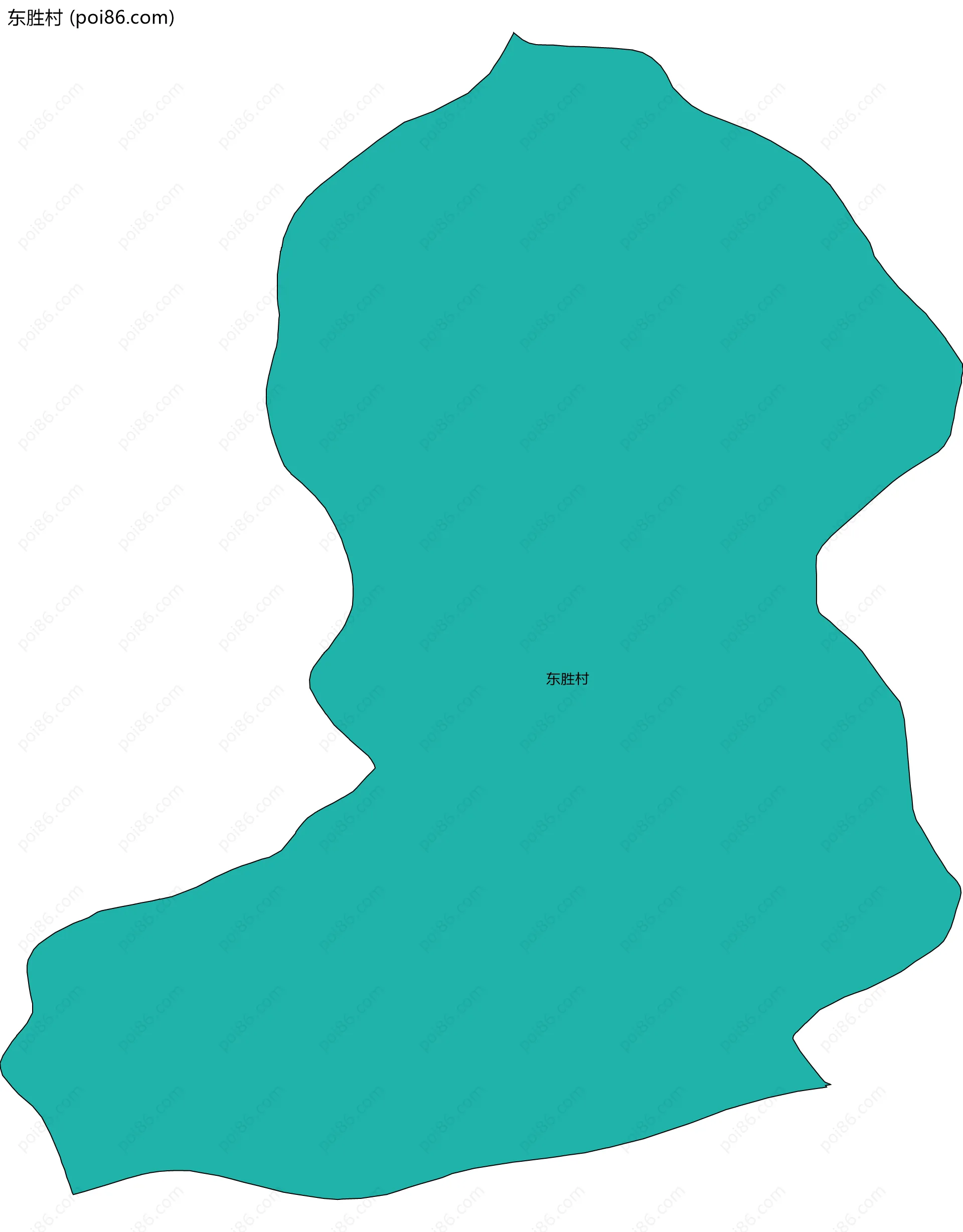 东胜村边界地图