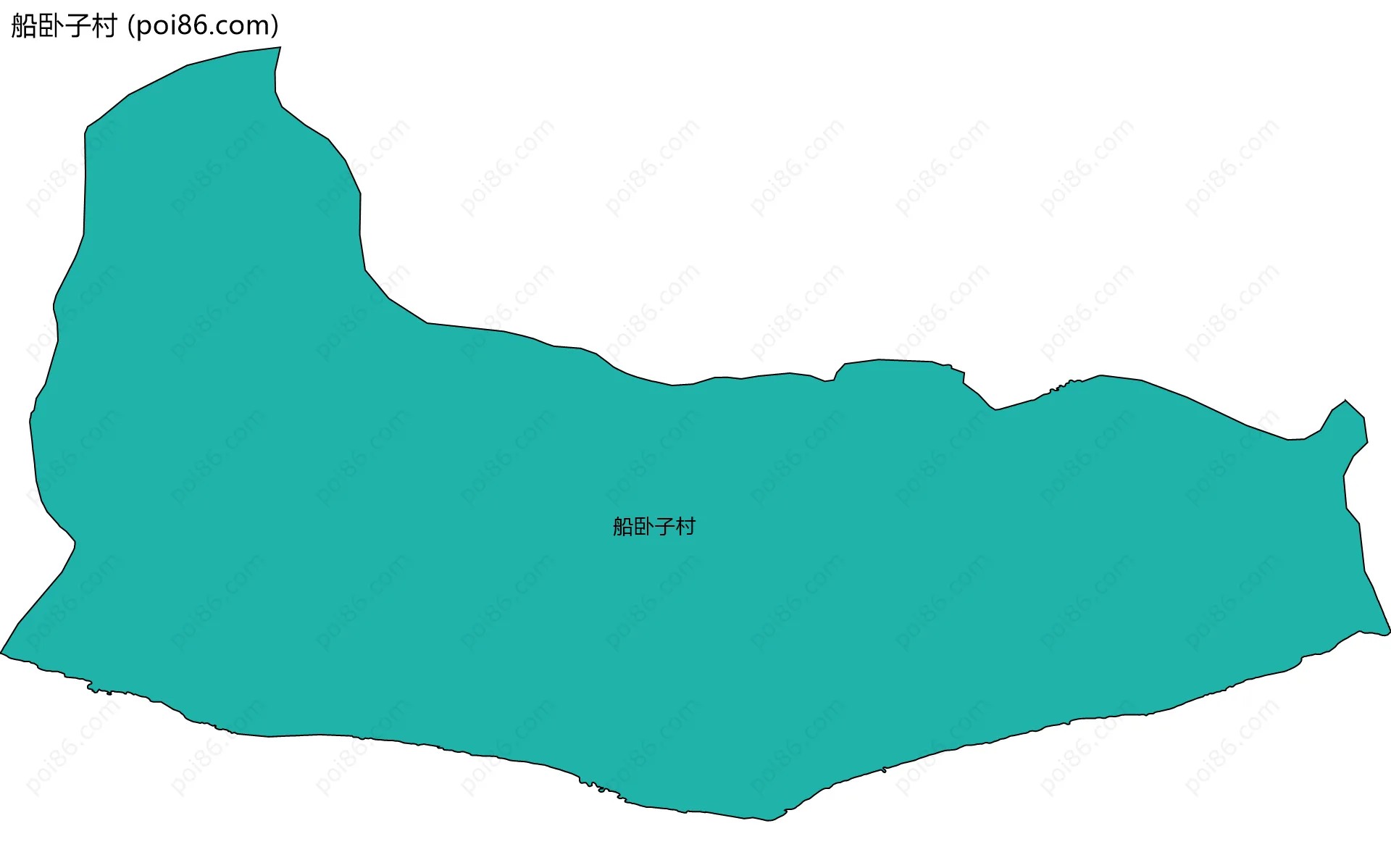 船卧子村边界地图