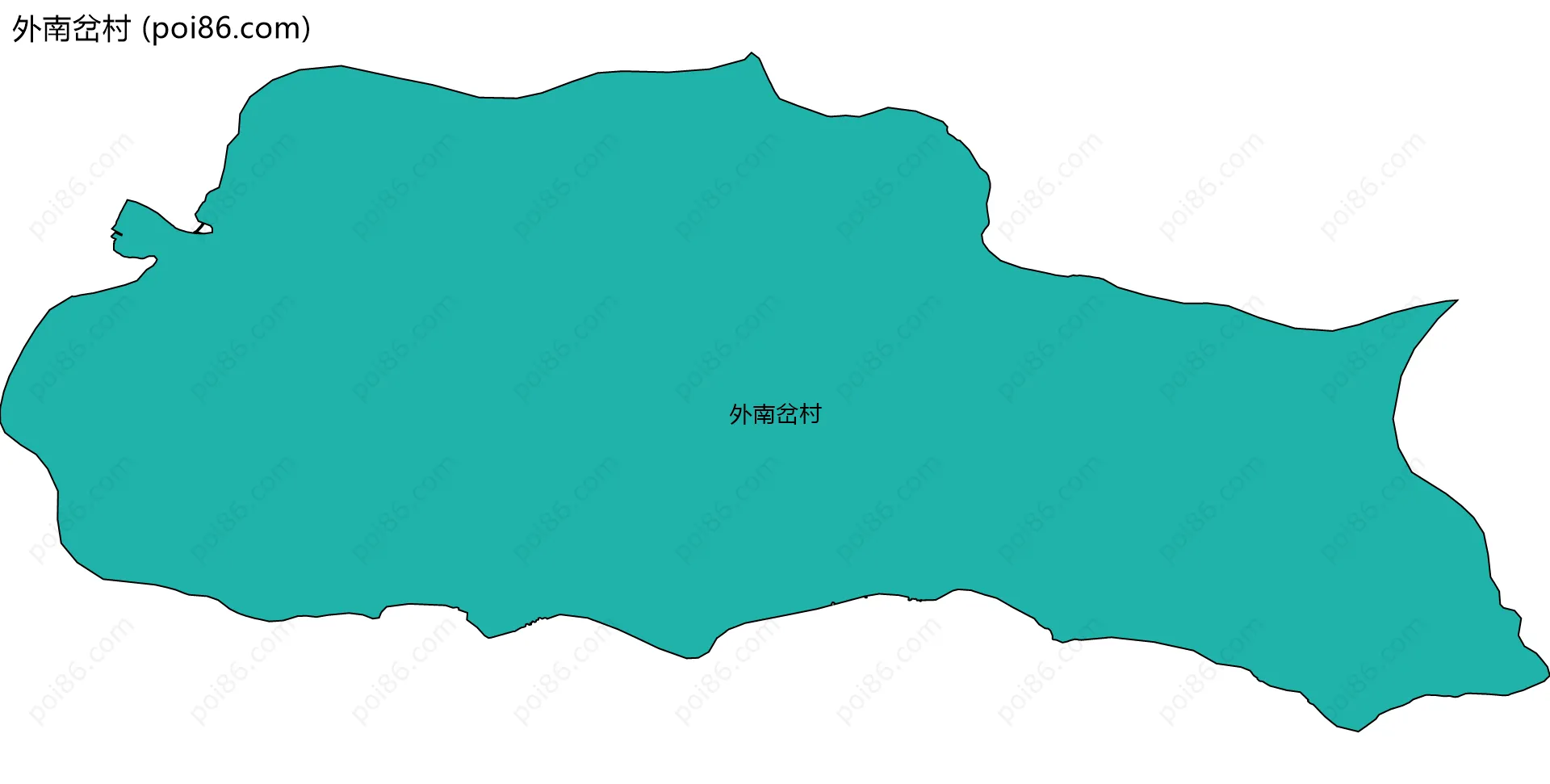 外南岔村边界地图