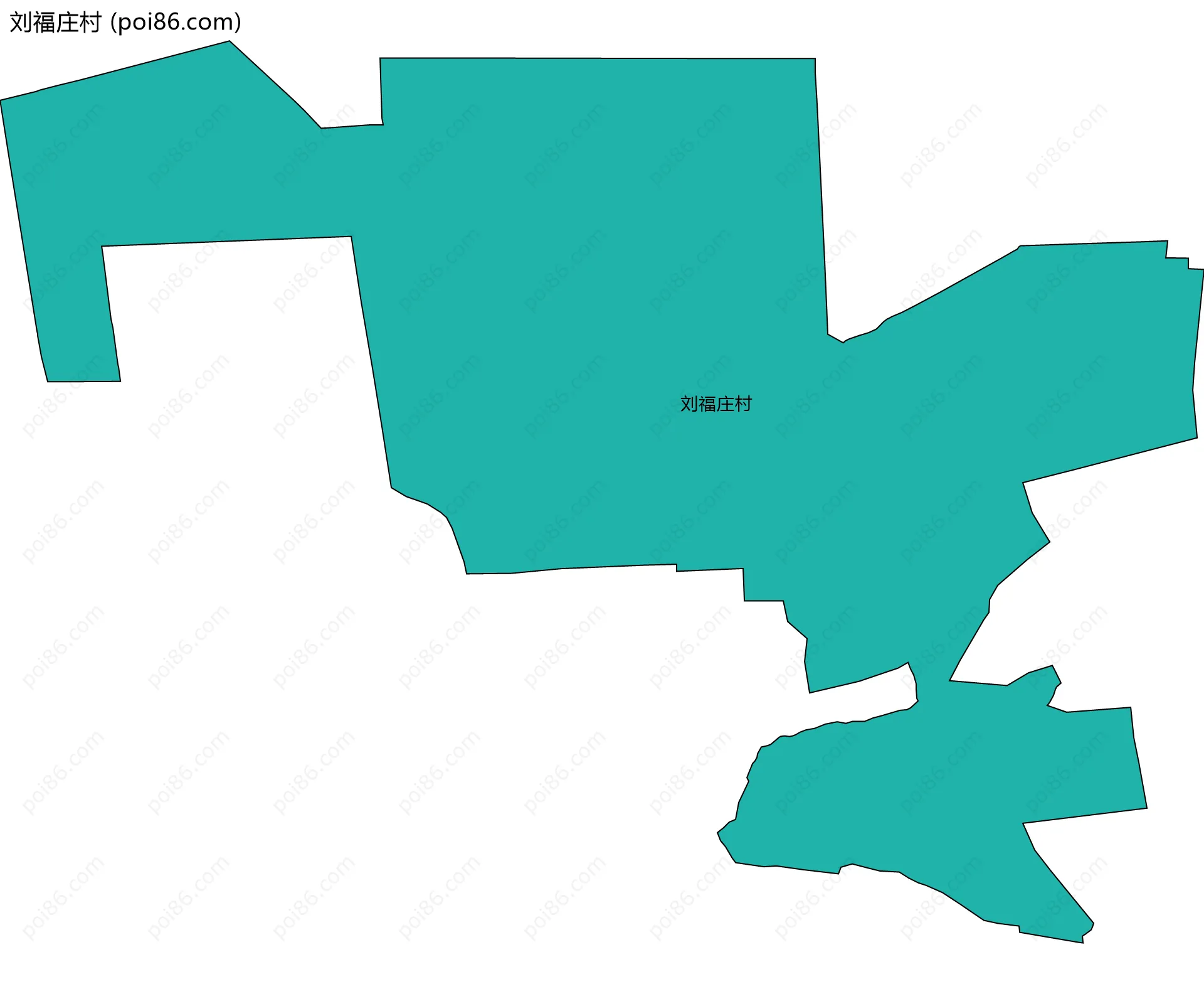 刘福庄村边界地图