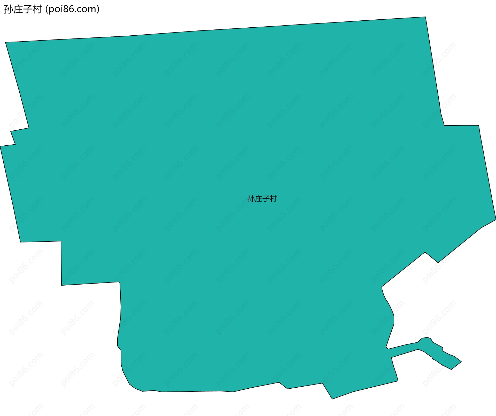孙庄子村边界地图