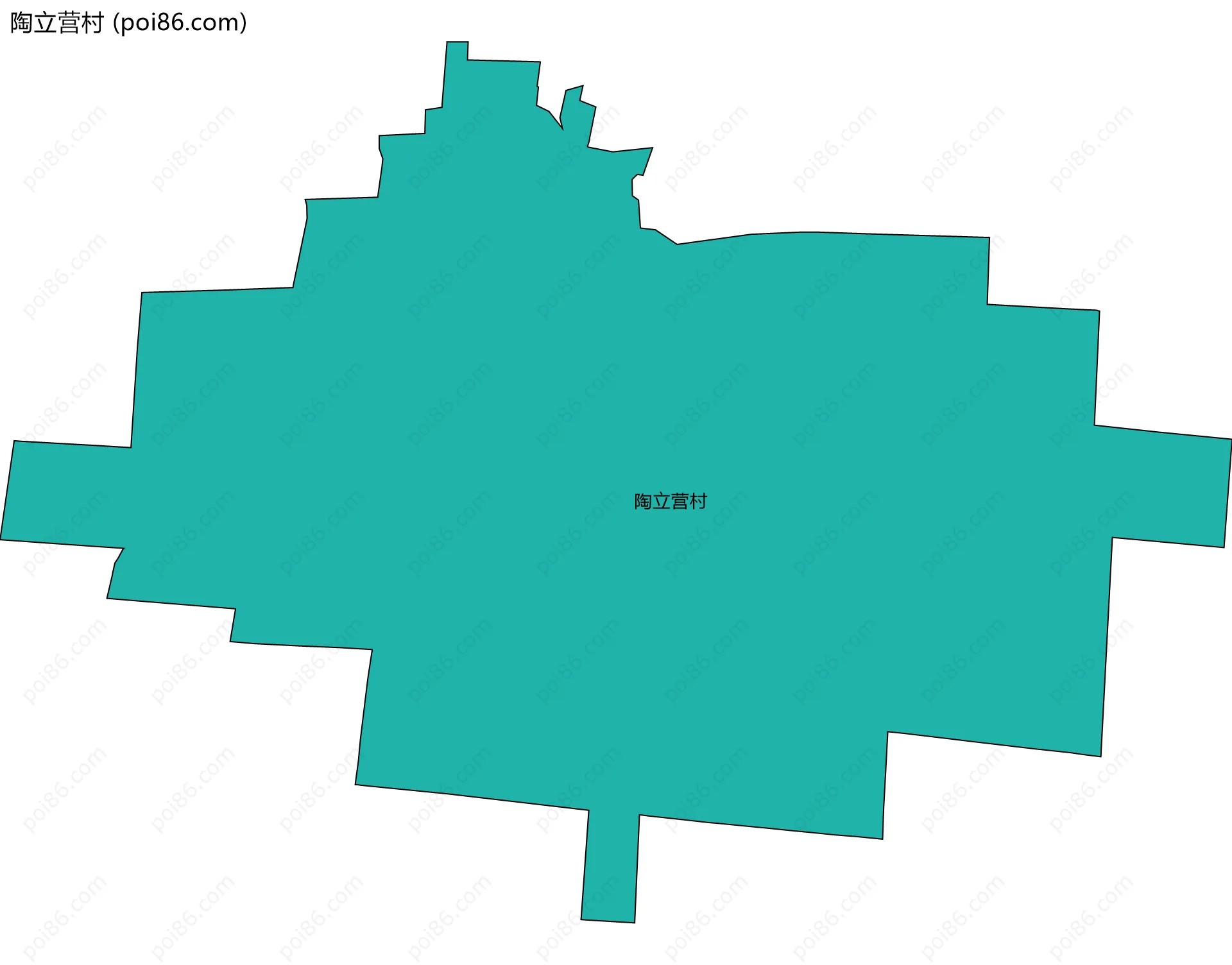 陶立营村边界地图