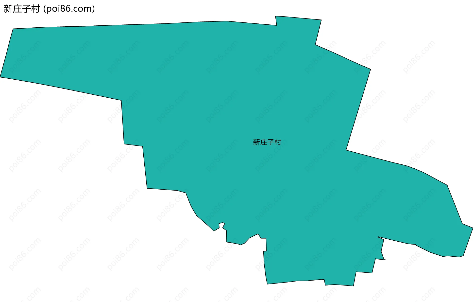 新庄子村边界地图