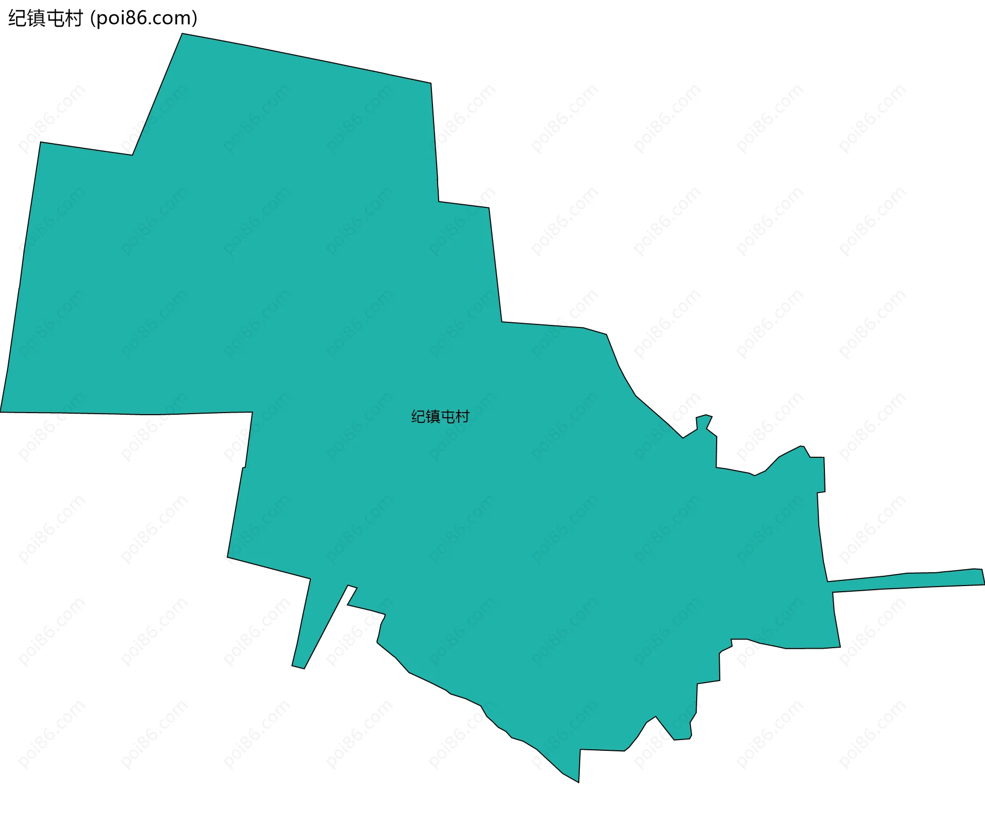 纪镇屯村边界地图