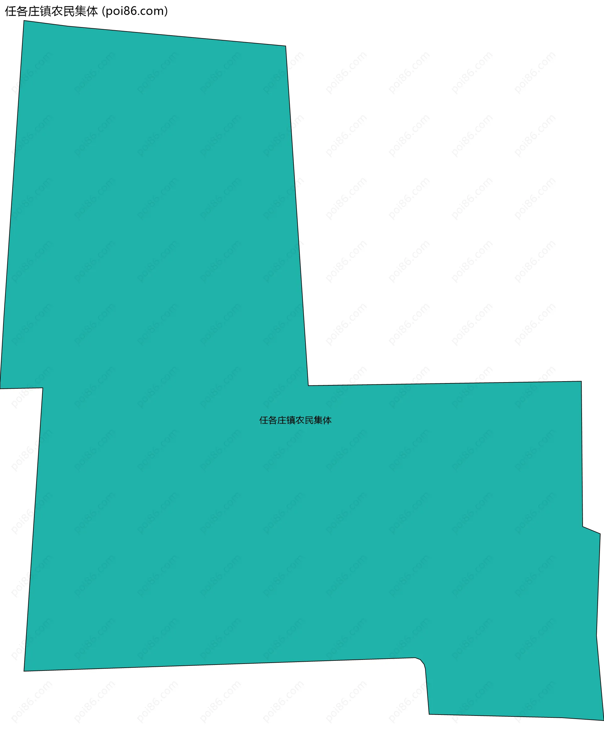 任各庄镇农民集体边界地图