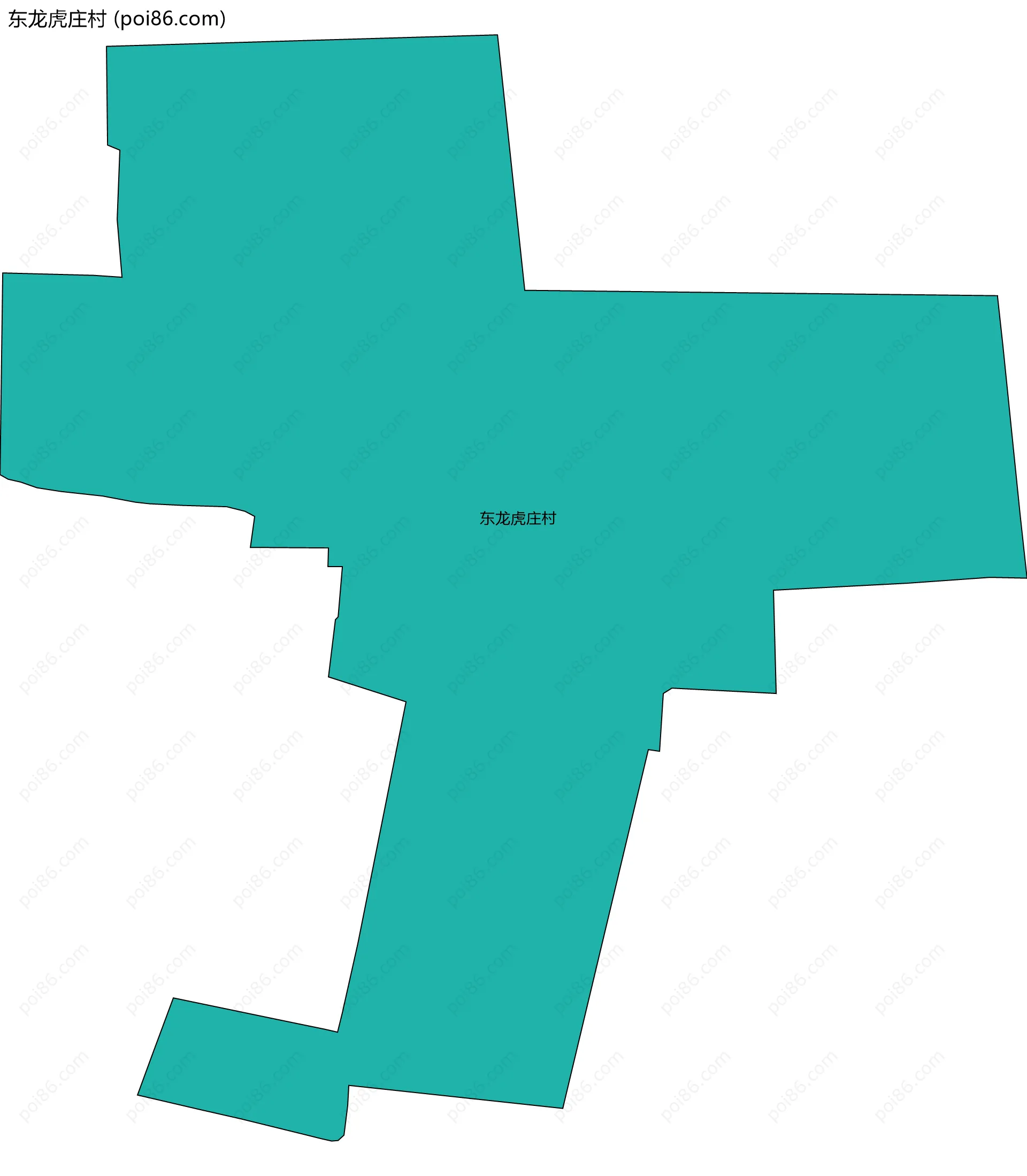 东龙虎庄村边界地图