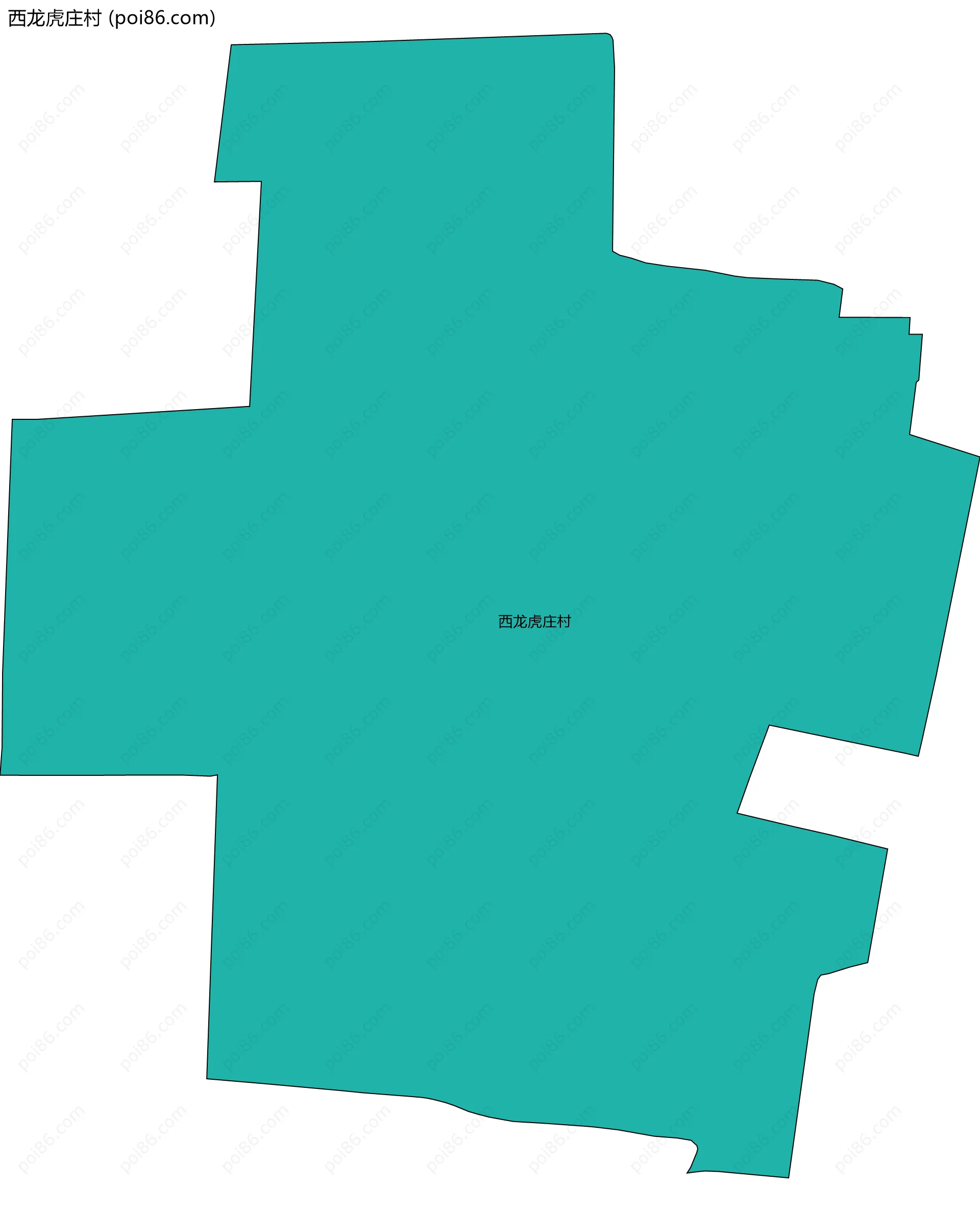 西龙虎庄村边界地图