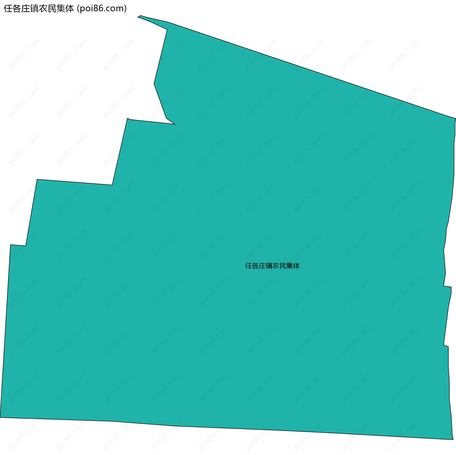 任各庄镇农民集体边界地图