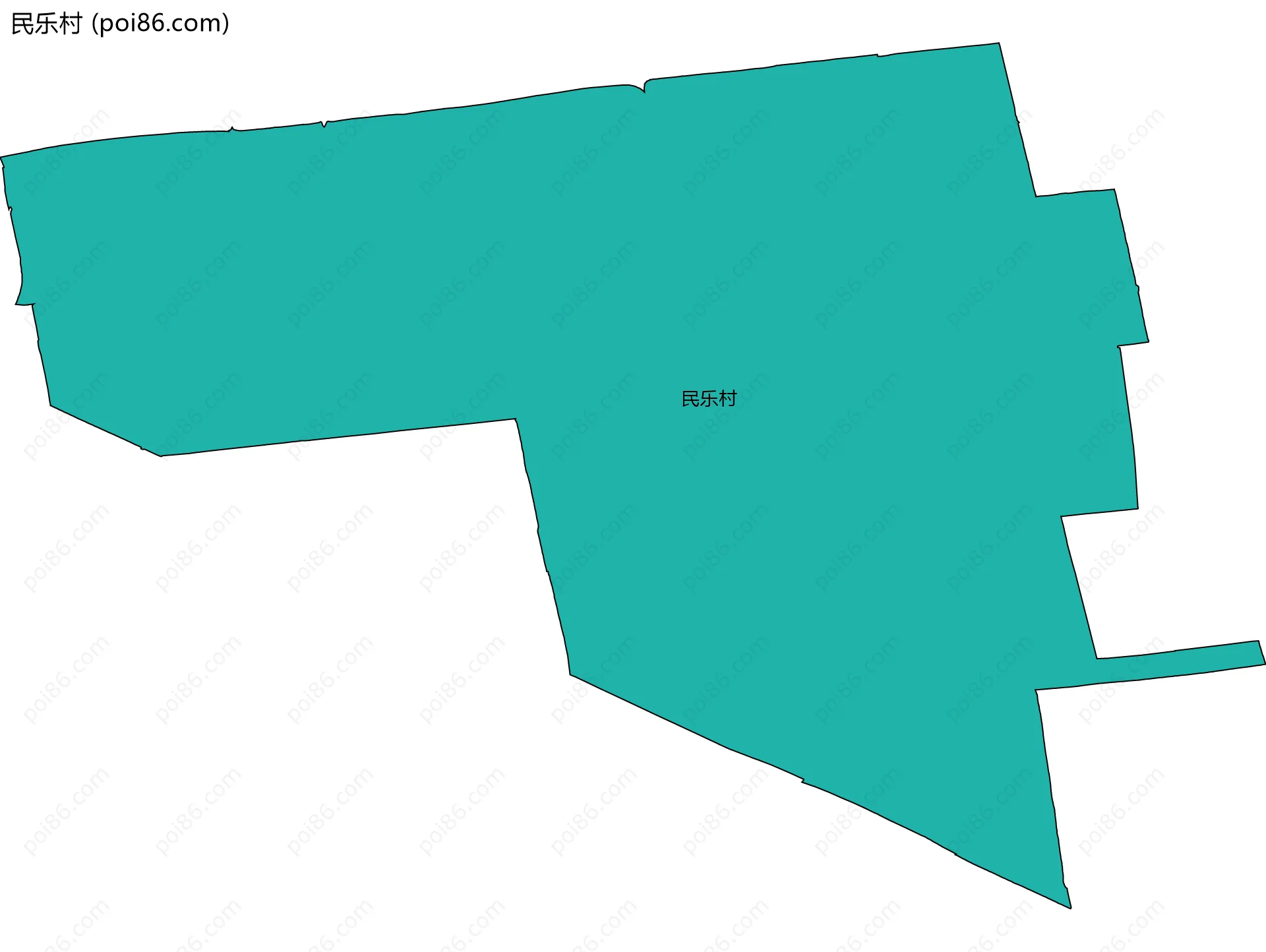 民乐村边界地图