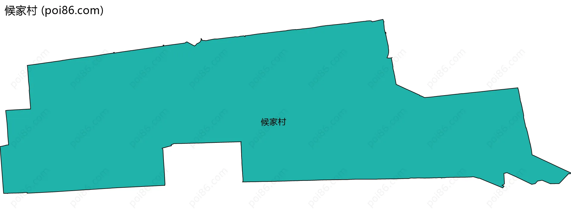 候家村边界地图