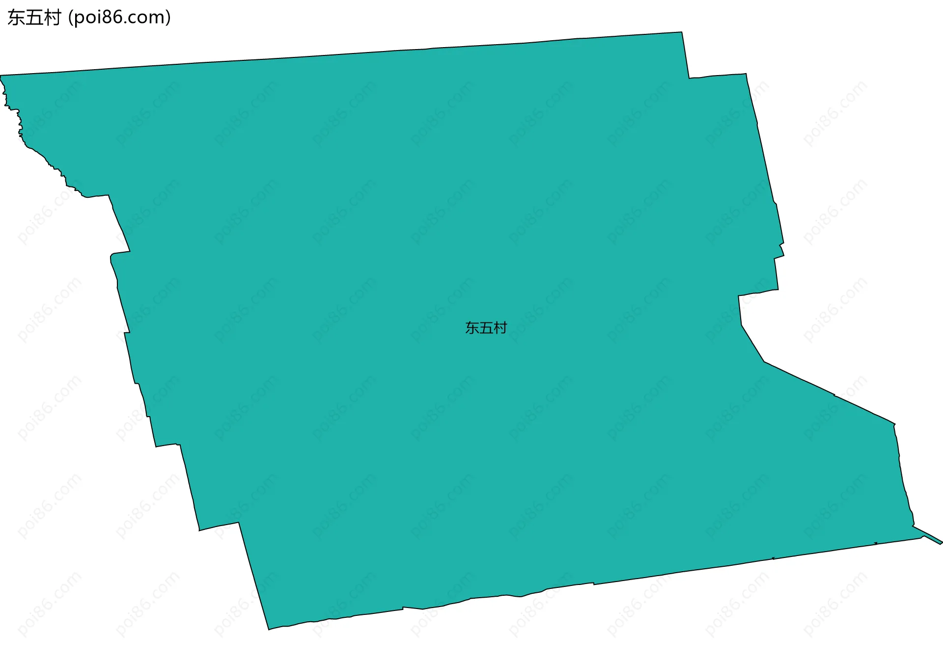 东五村边界地图