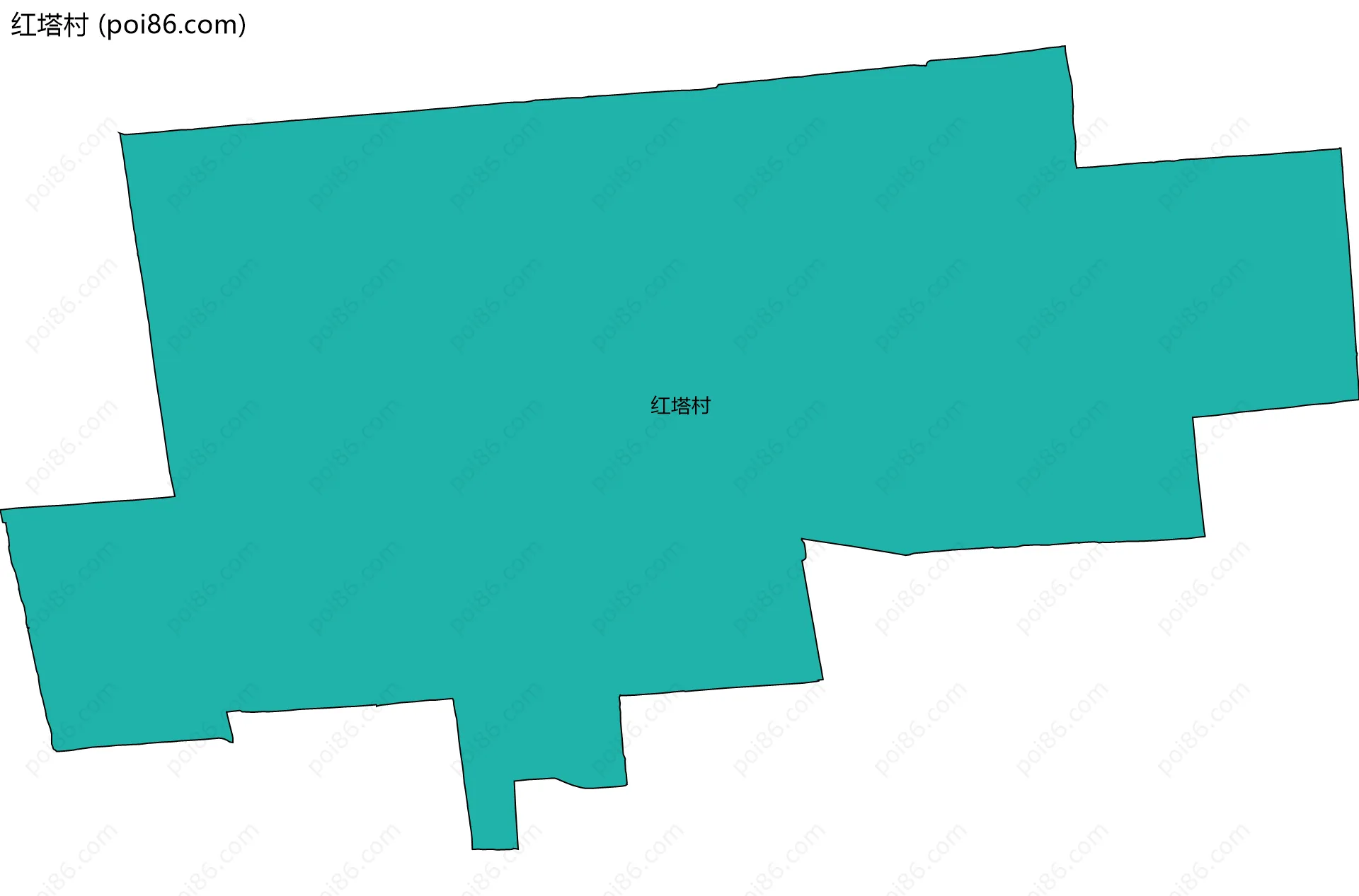 红塔村边界地图