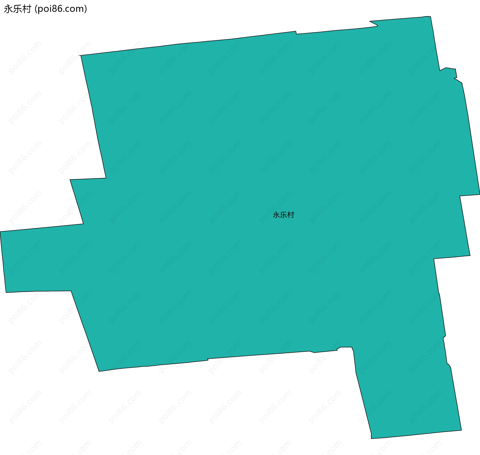 永乐村边界地图