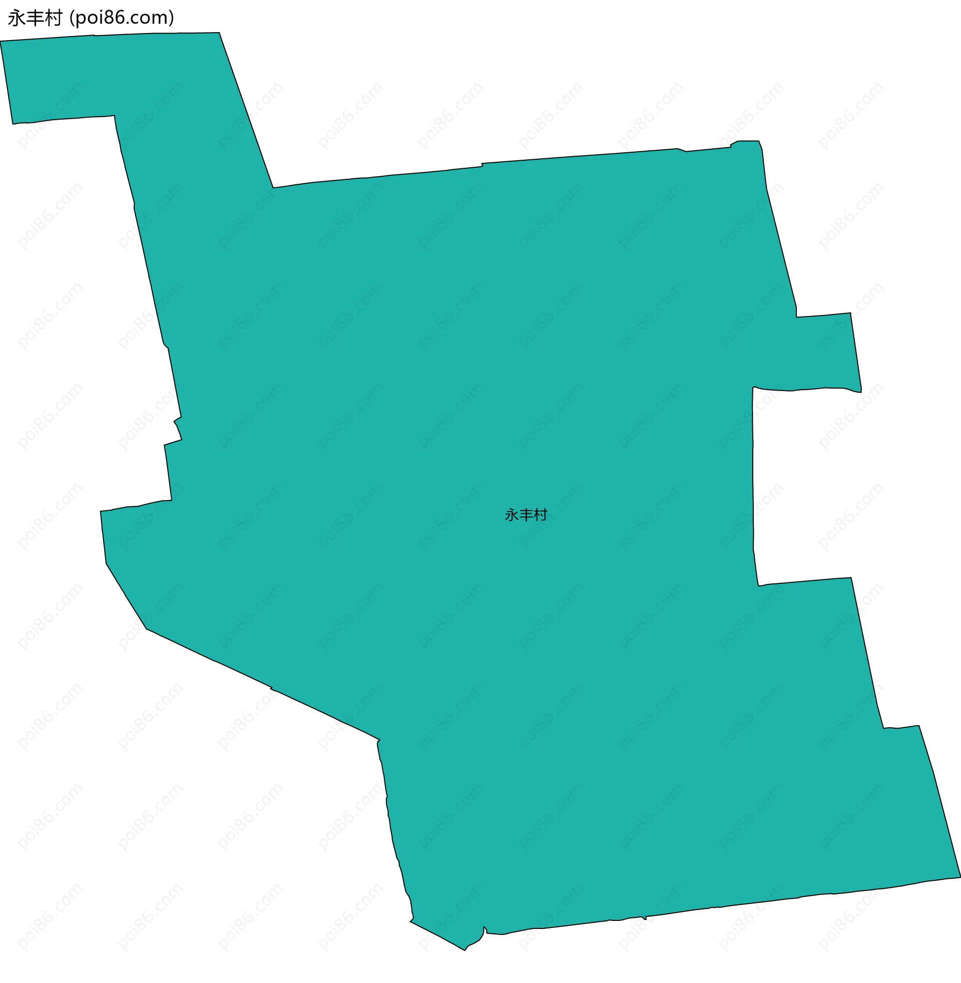 永丰村边界地图