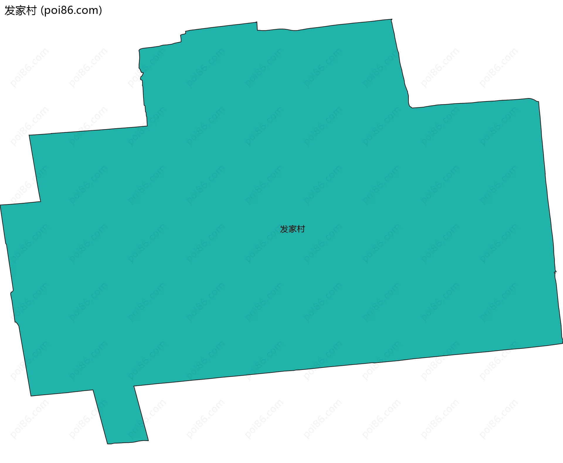 发家村边界地图
