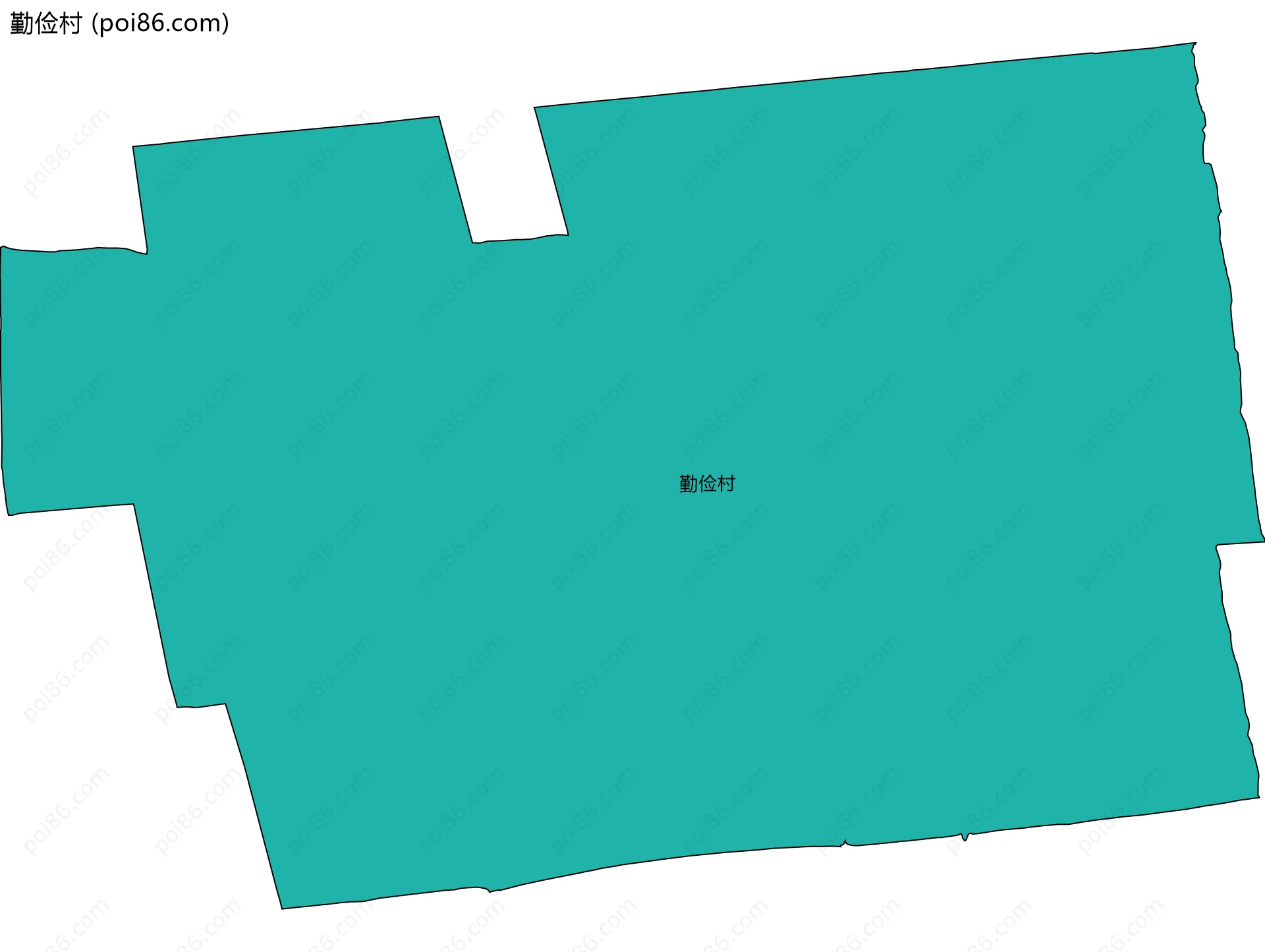 勤俭村边界地图