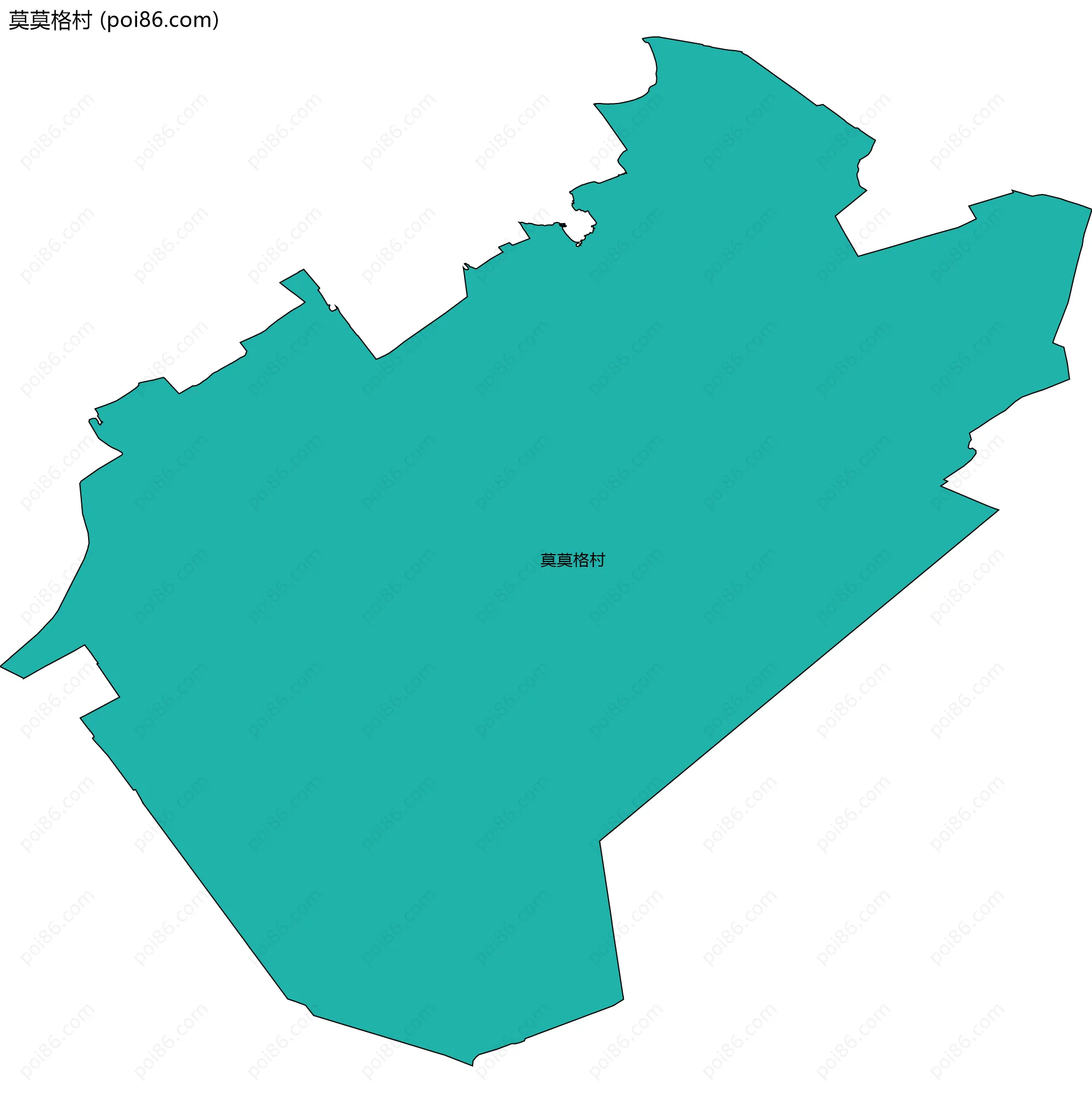 莫莫格村边界地图