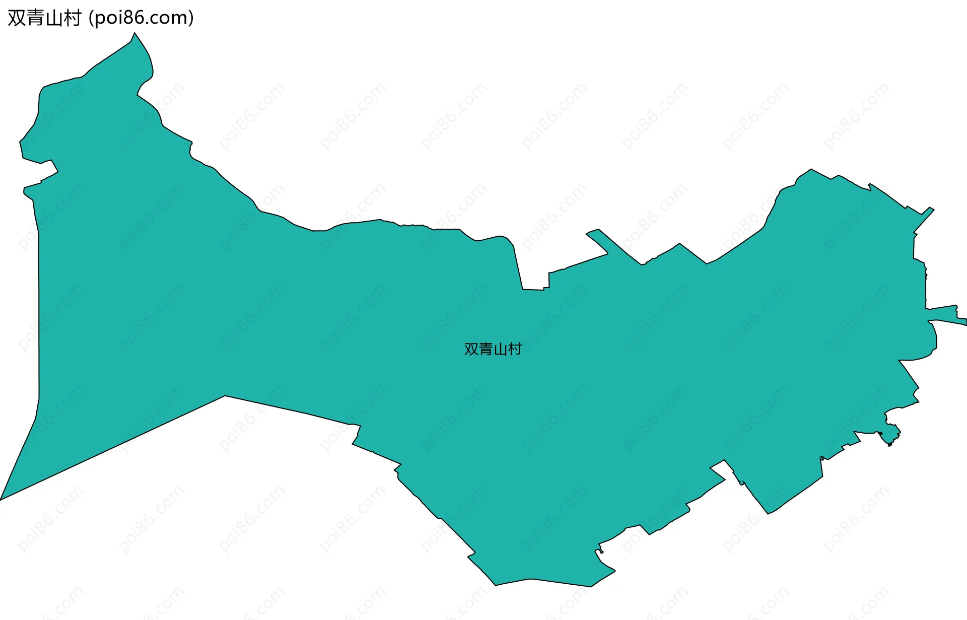 双青山村边界地图