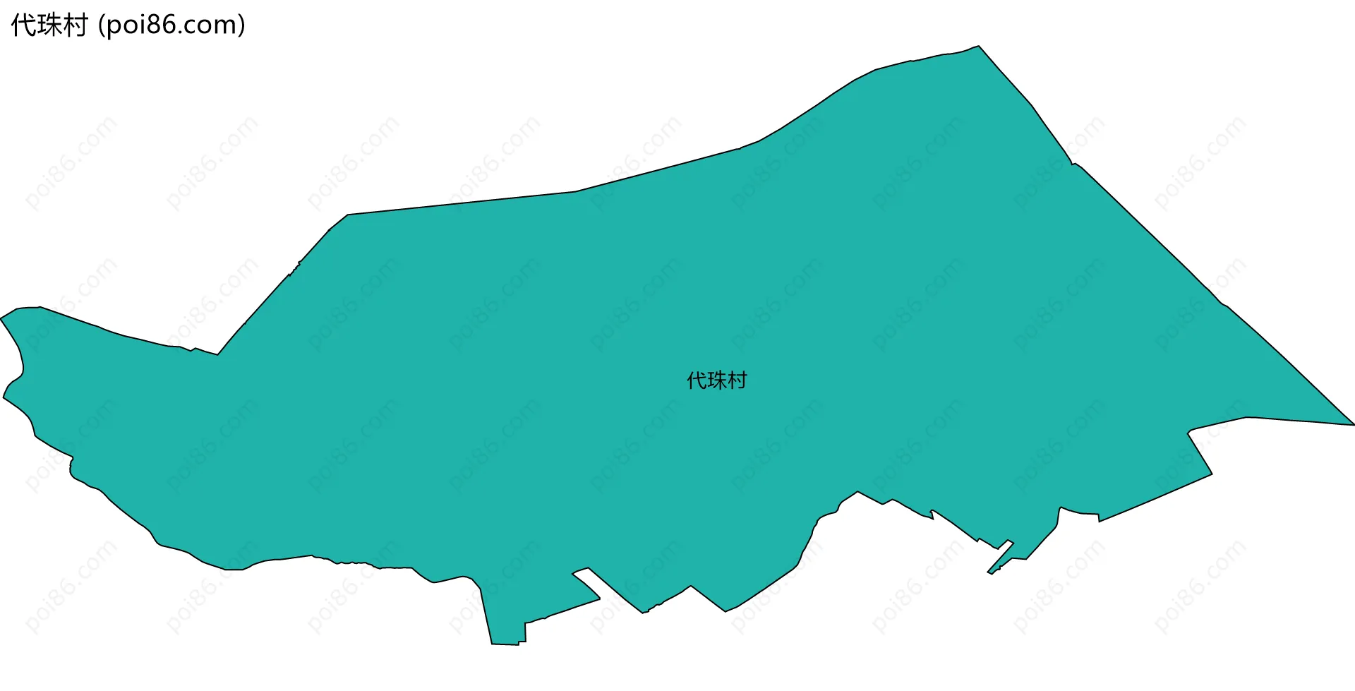 代珠村边界地图