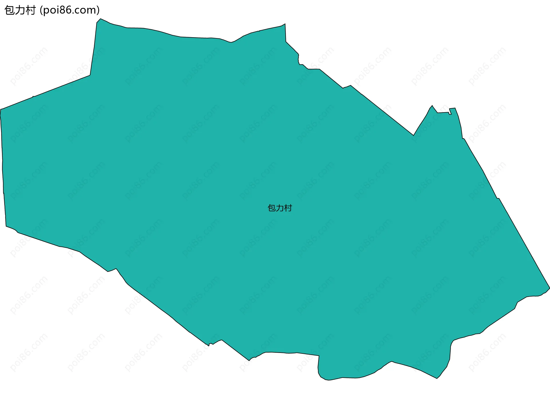 包力村边界地图
