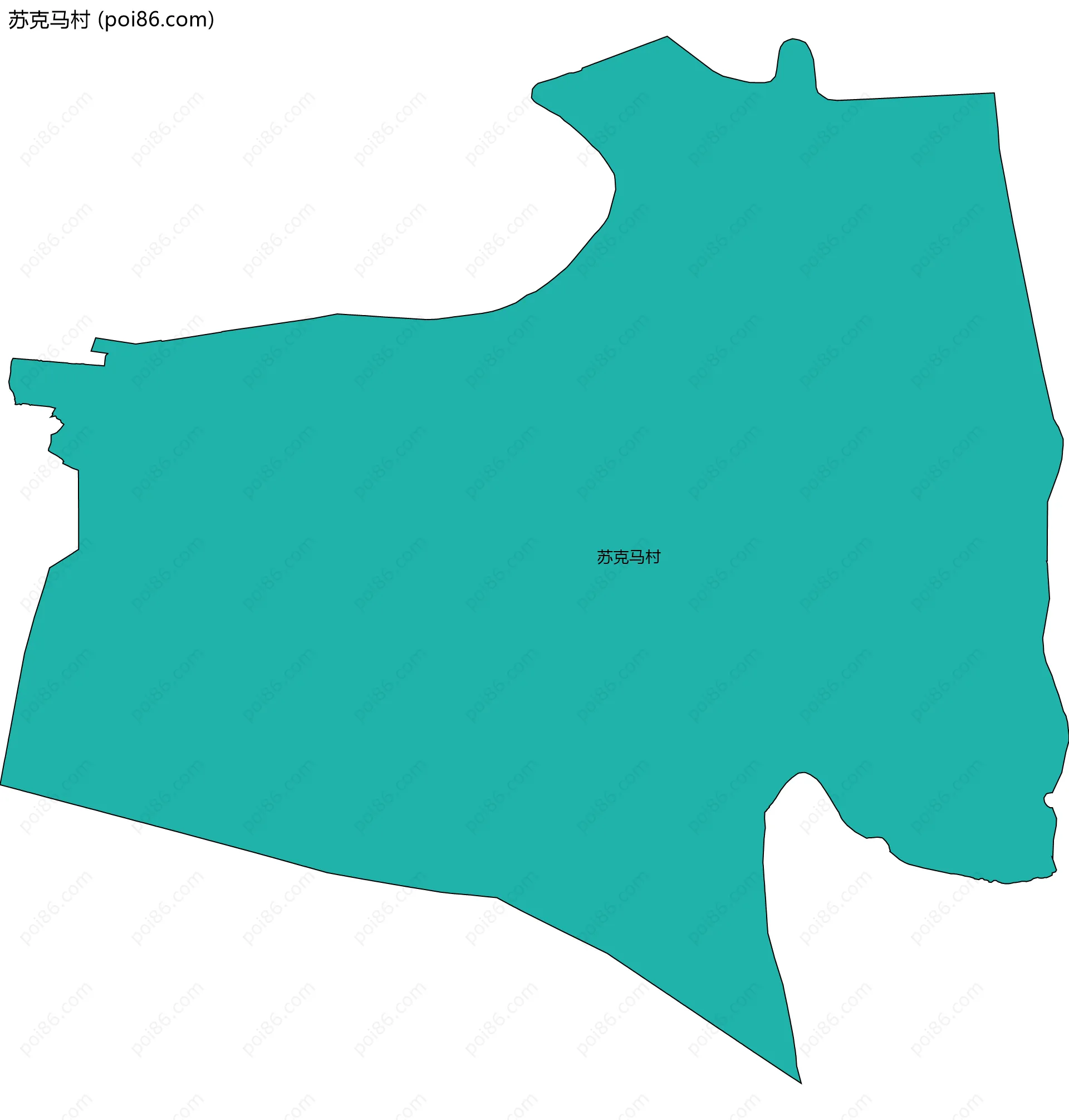 苏克马村边界地图