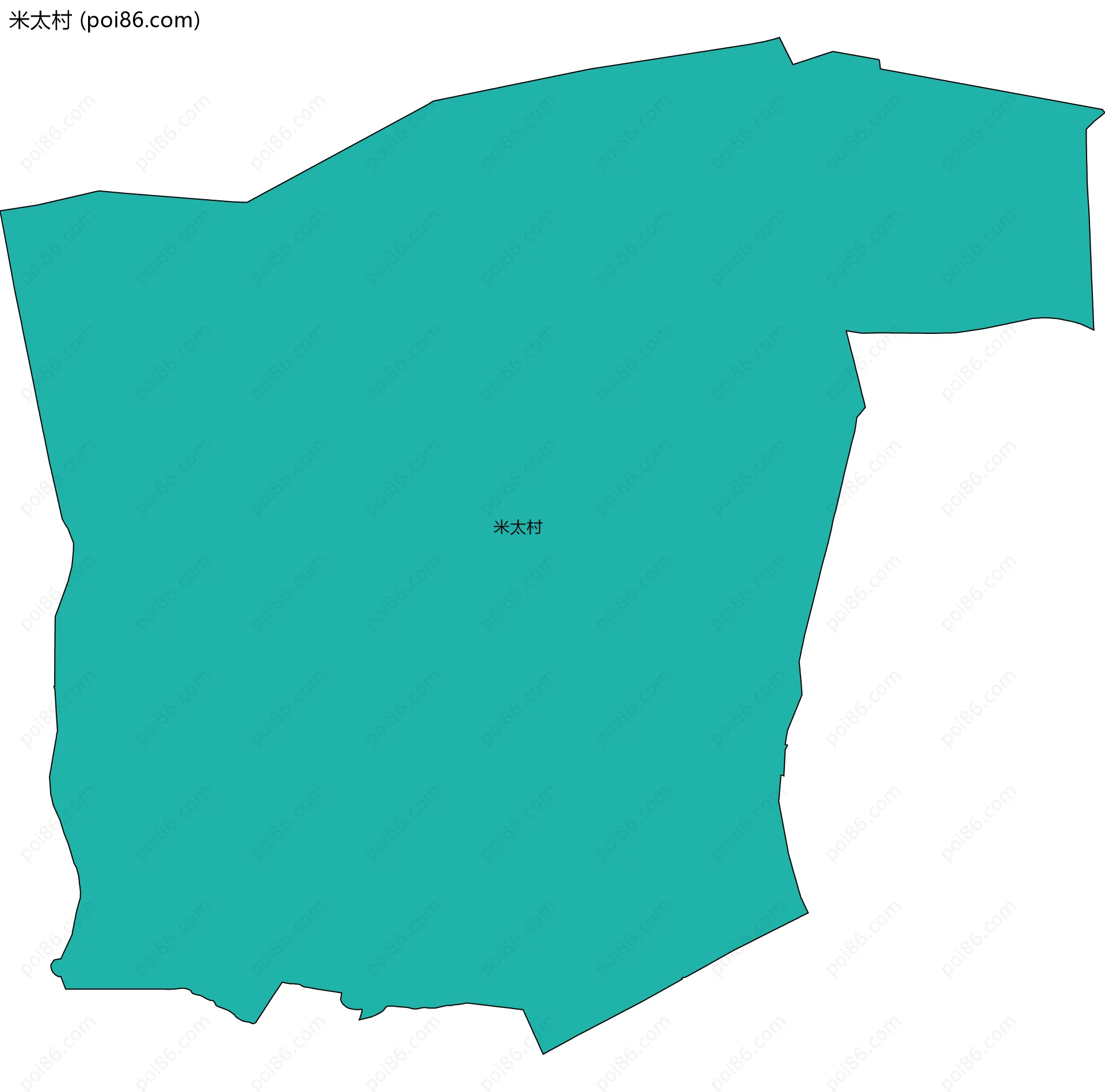 米太村边界地图