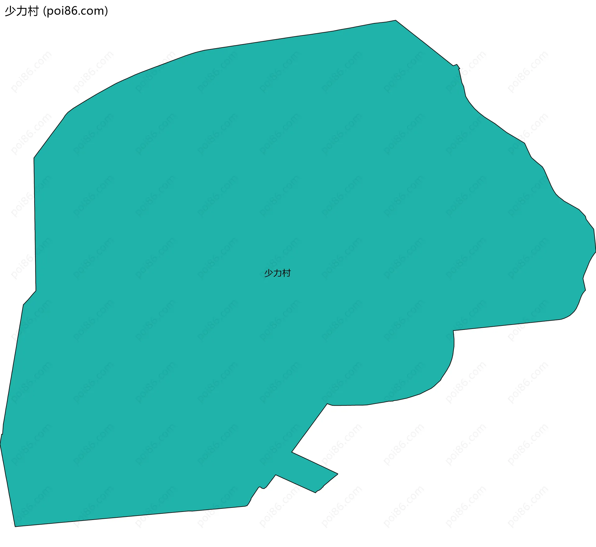 少力村边界地图