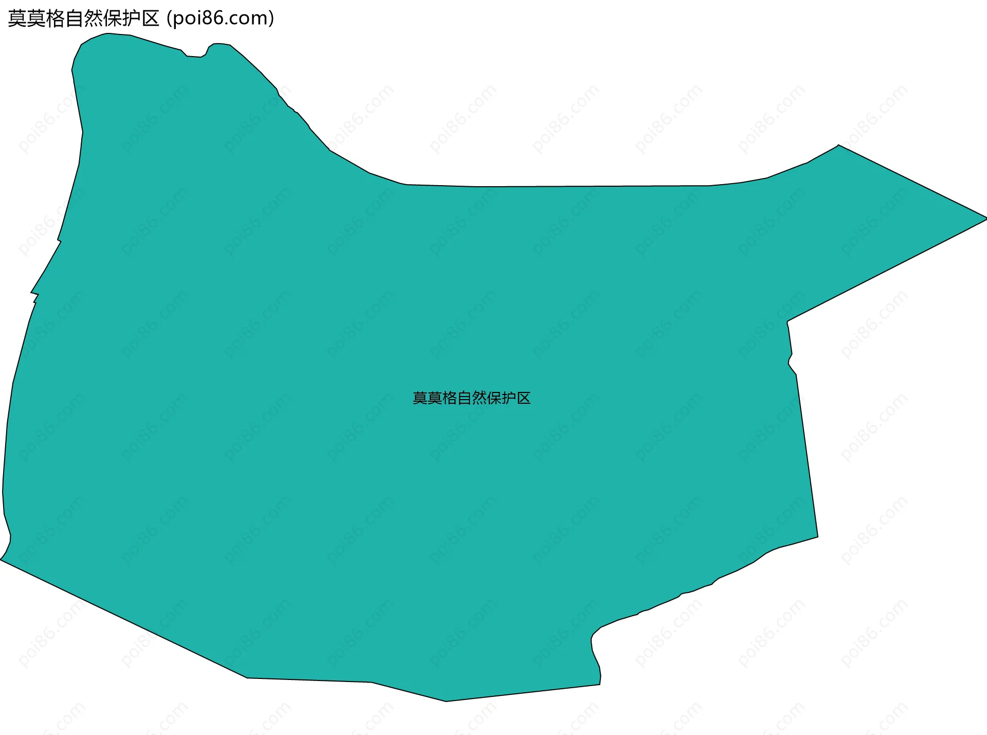 莫莫格自然保护区边界地图