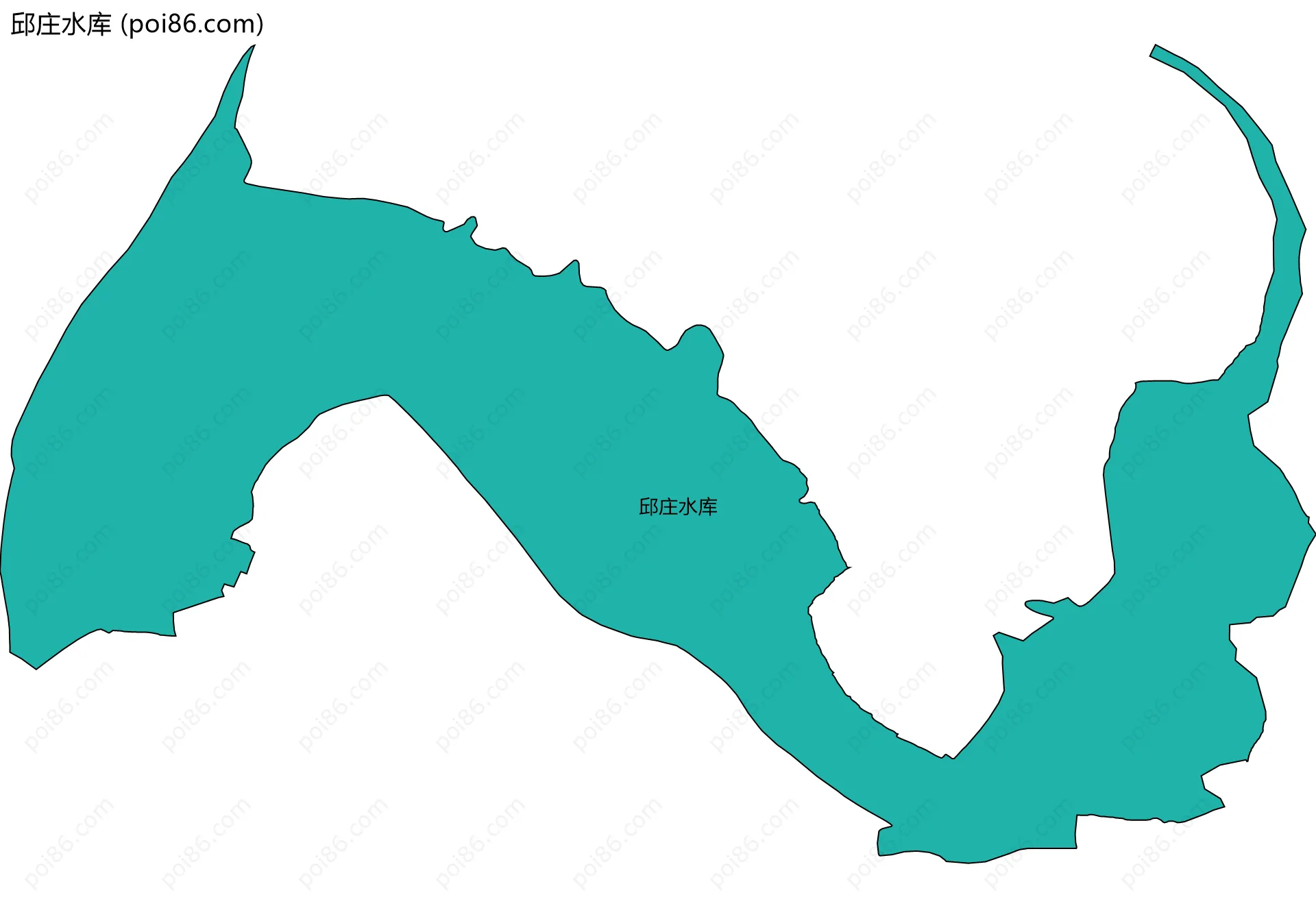 邱庄水库边界地图