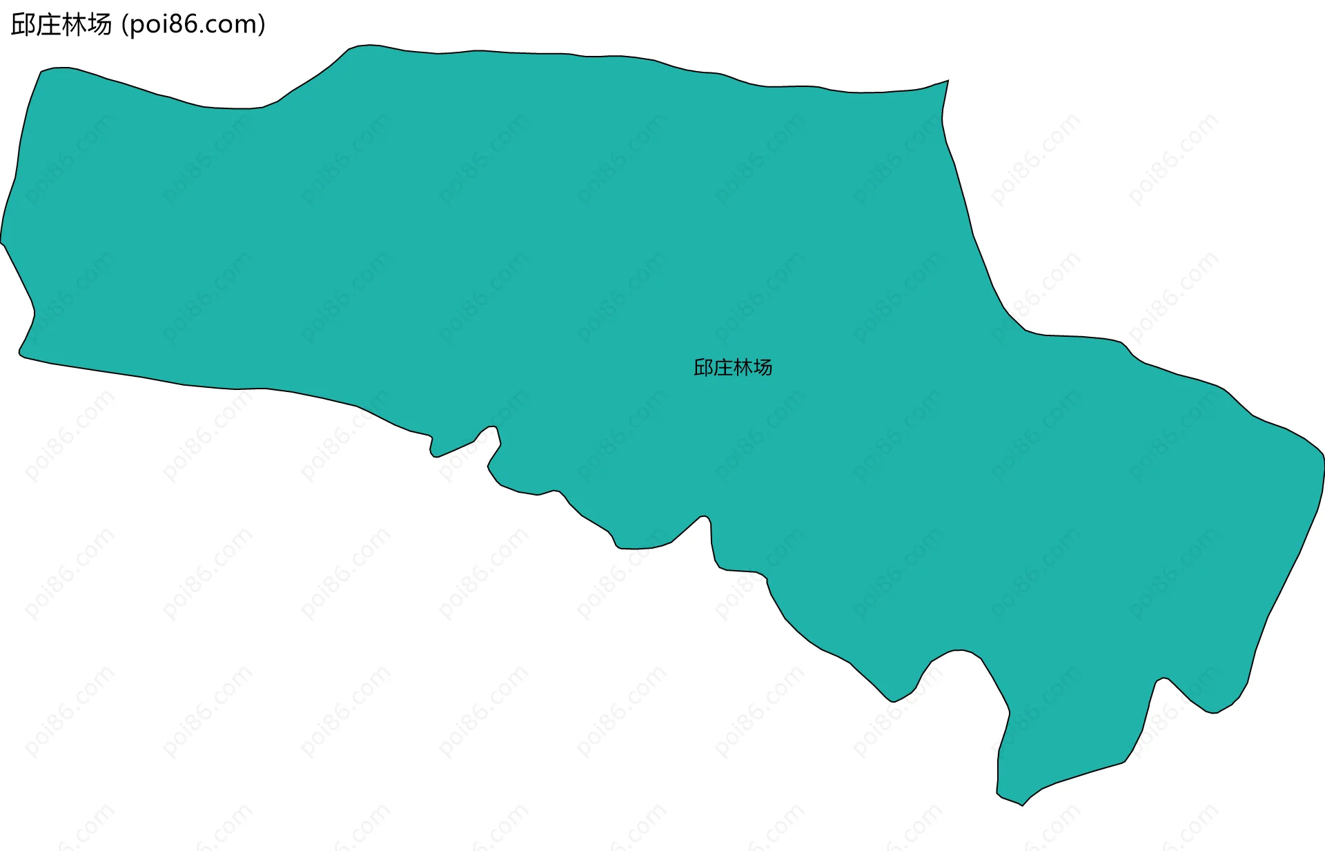 邱庄林场边界地图