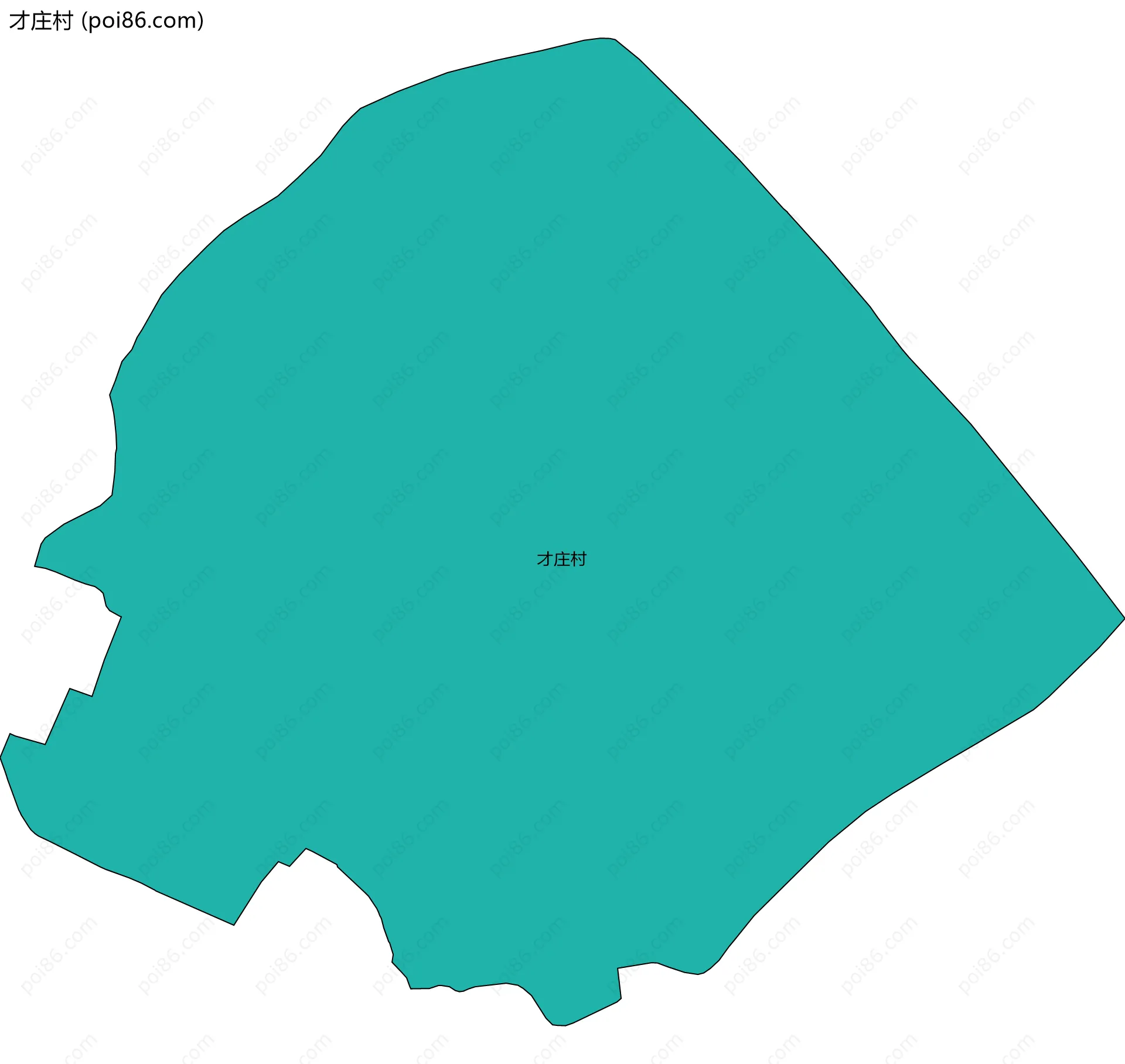 才庄村边界地图