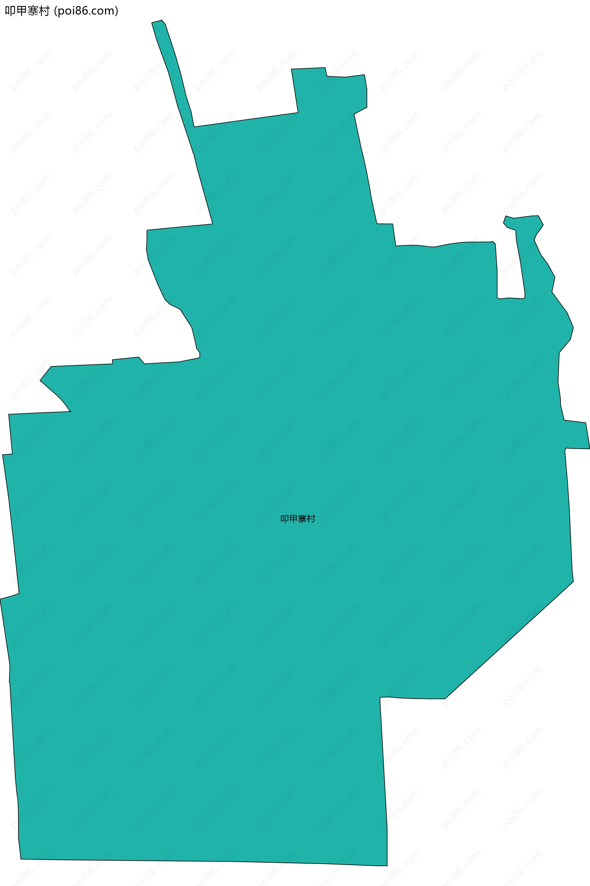 叩甲寨村边界地图