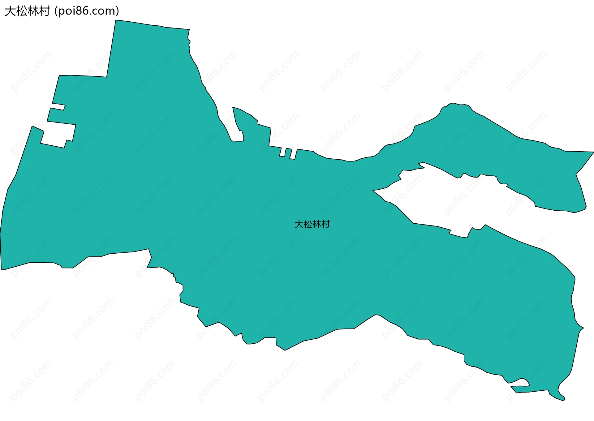 大松林村边界地图