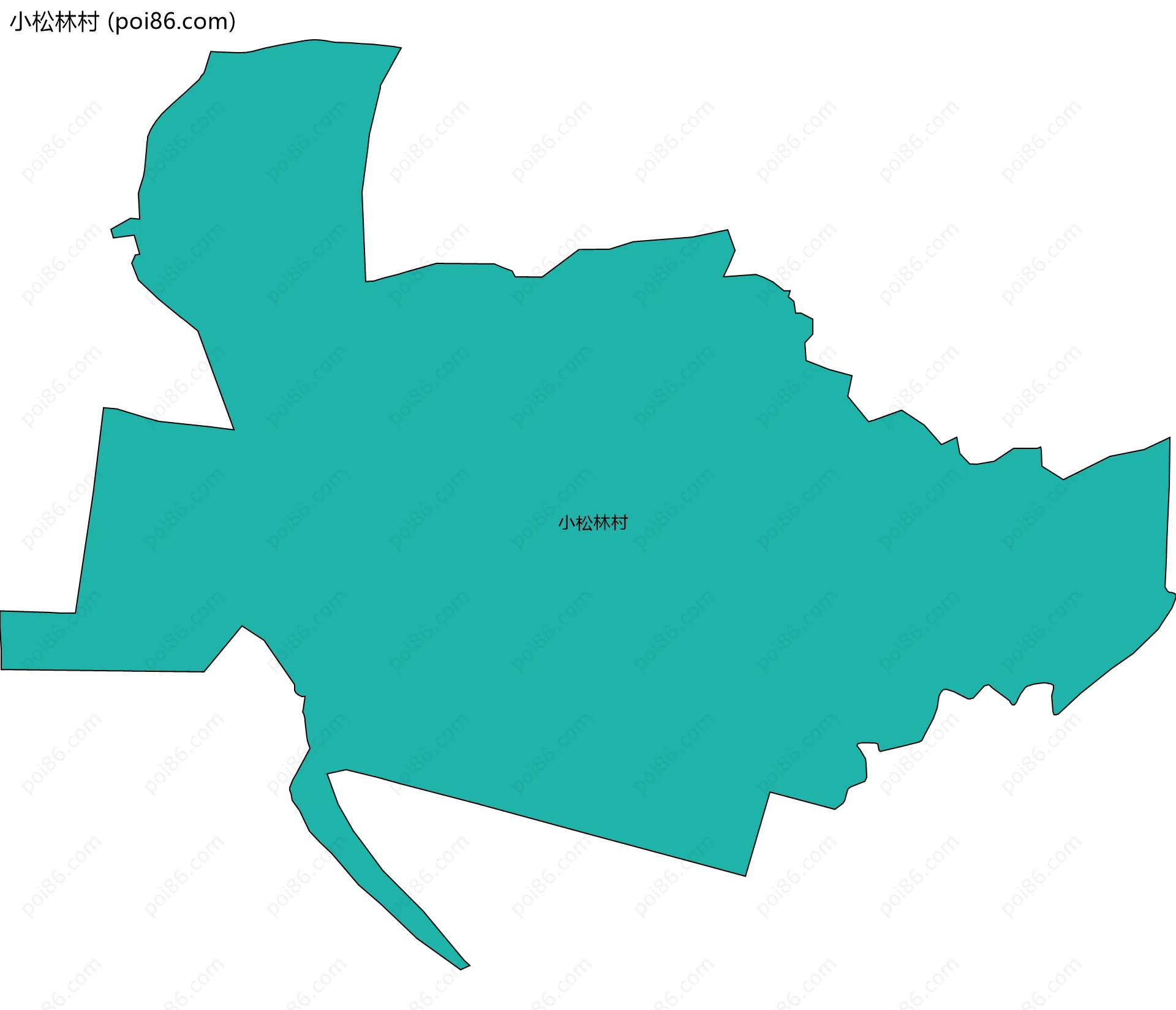 小松林村边界地图