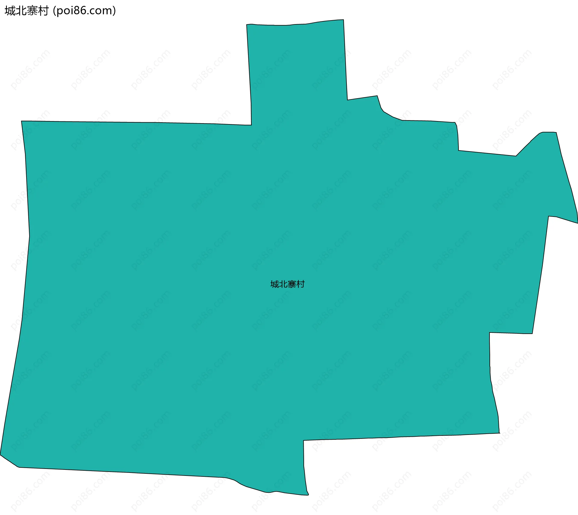 城北寨村边界地图