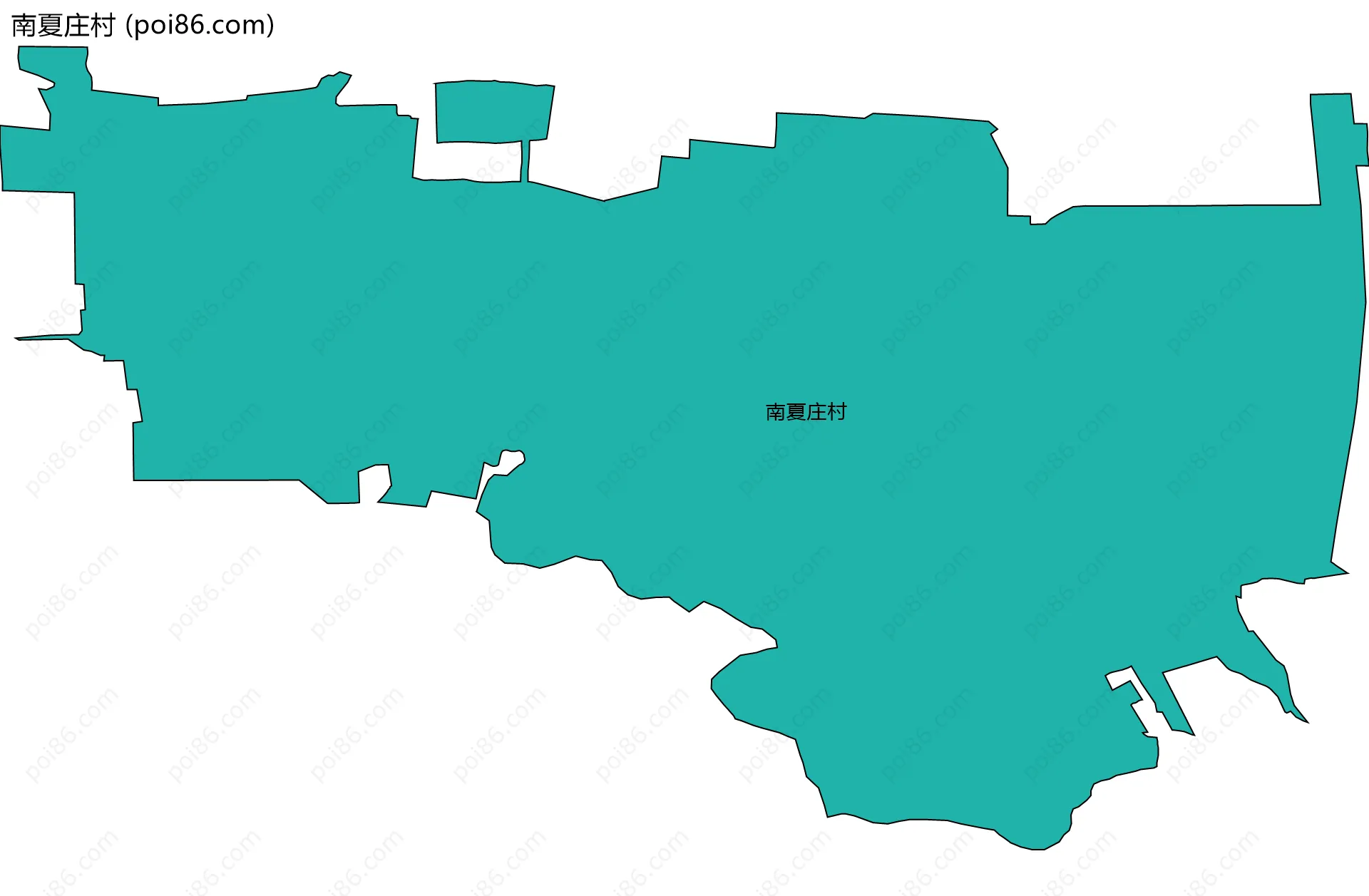 南夏庄村边界地图