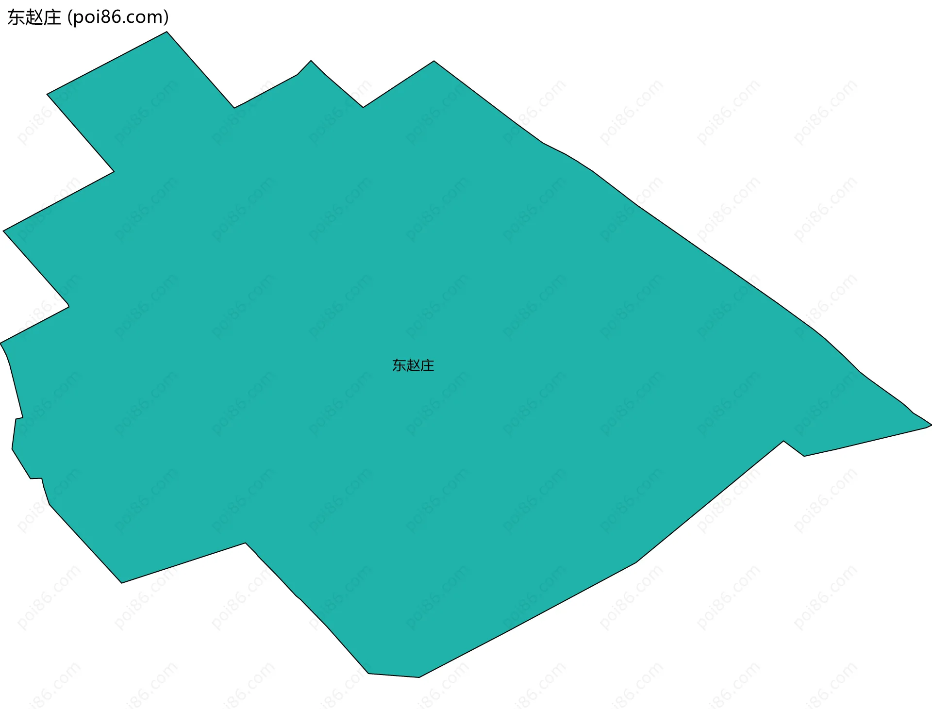 东赵庄边界地图