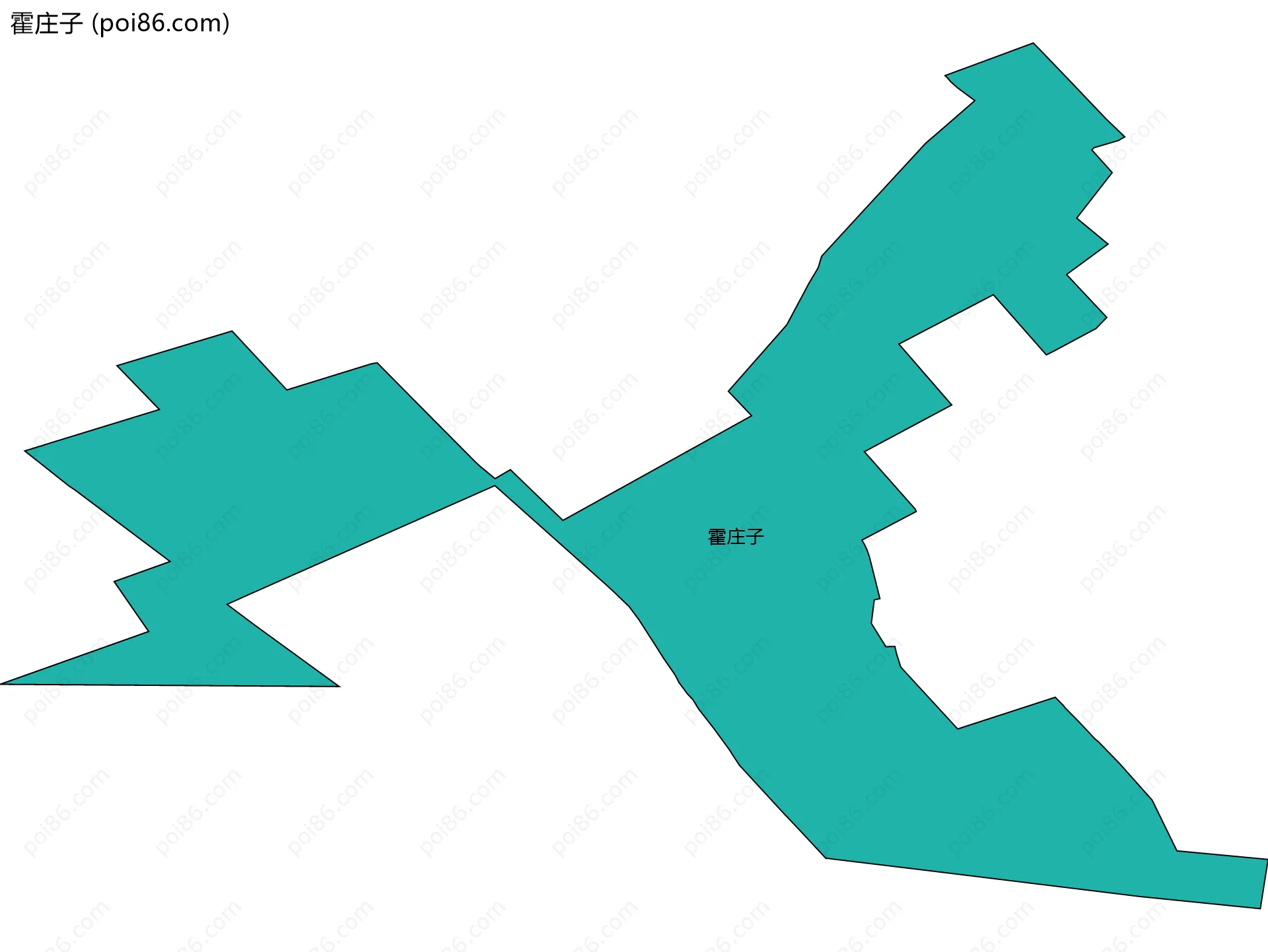 霍庄子边界地图