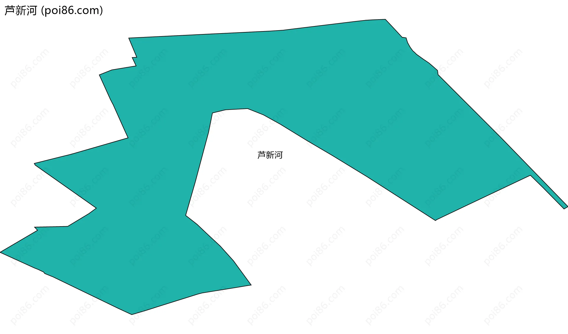 芦新河边界地图