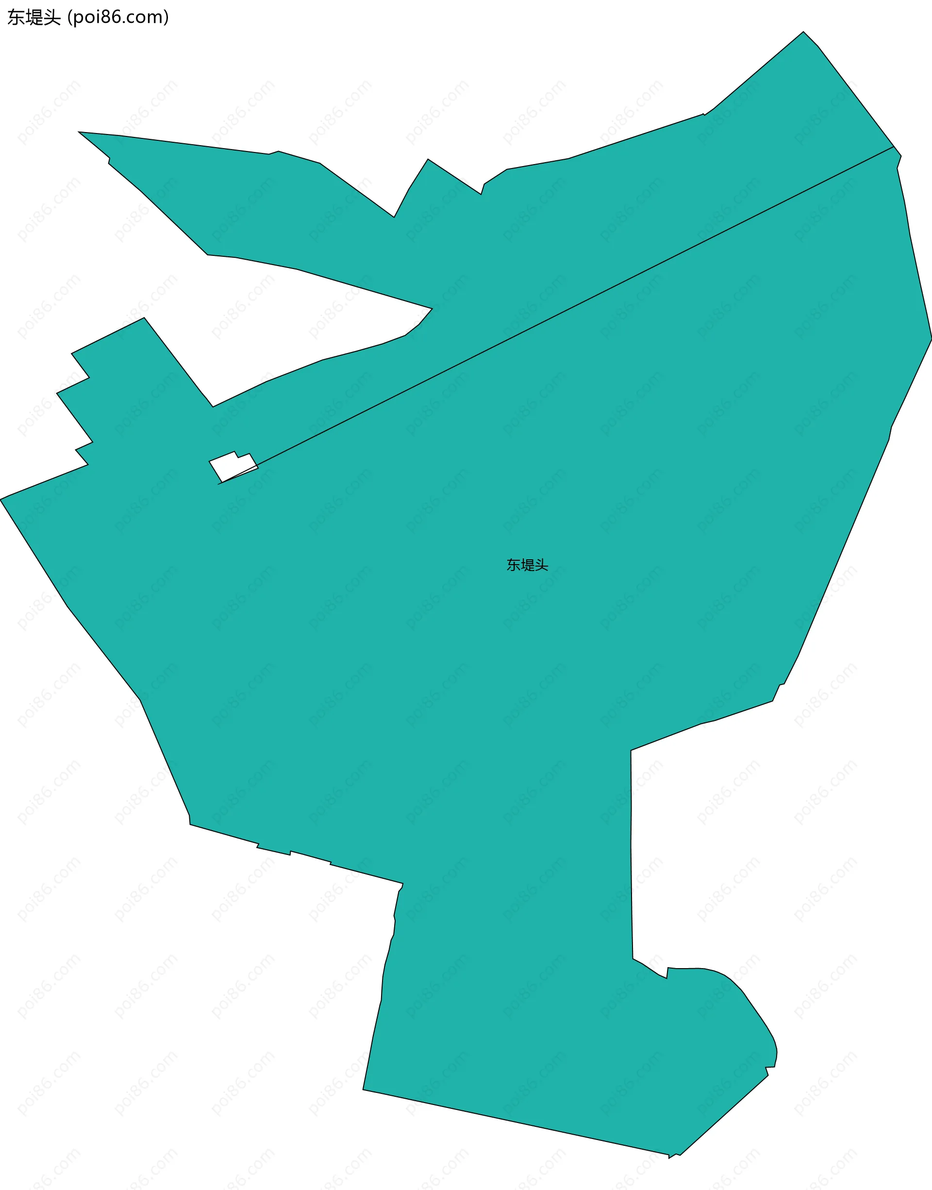 东堤头边界地图