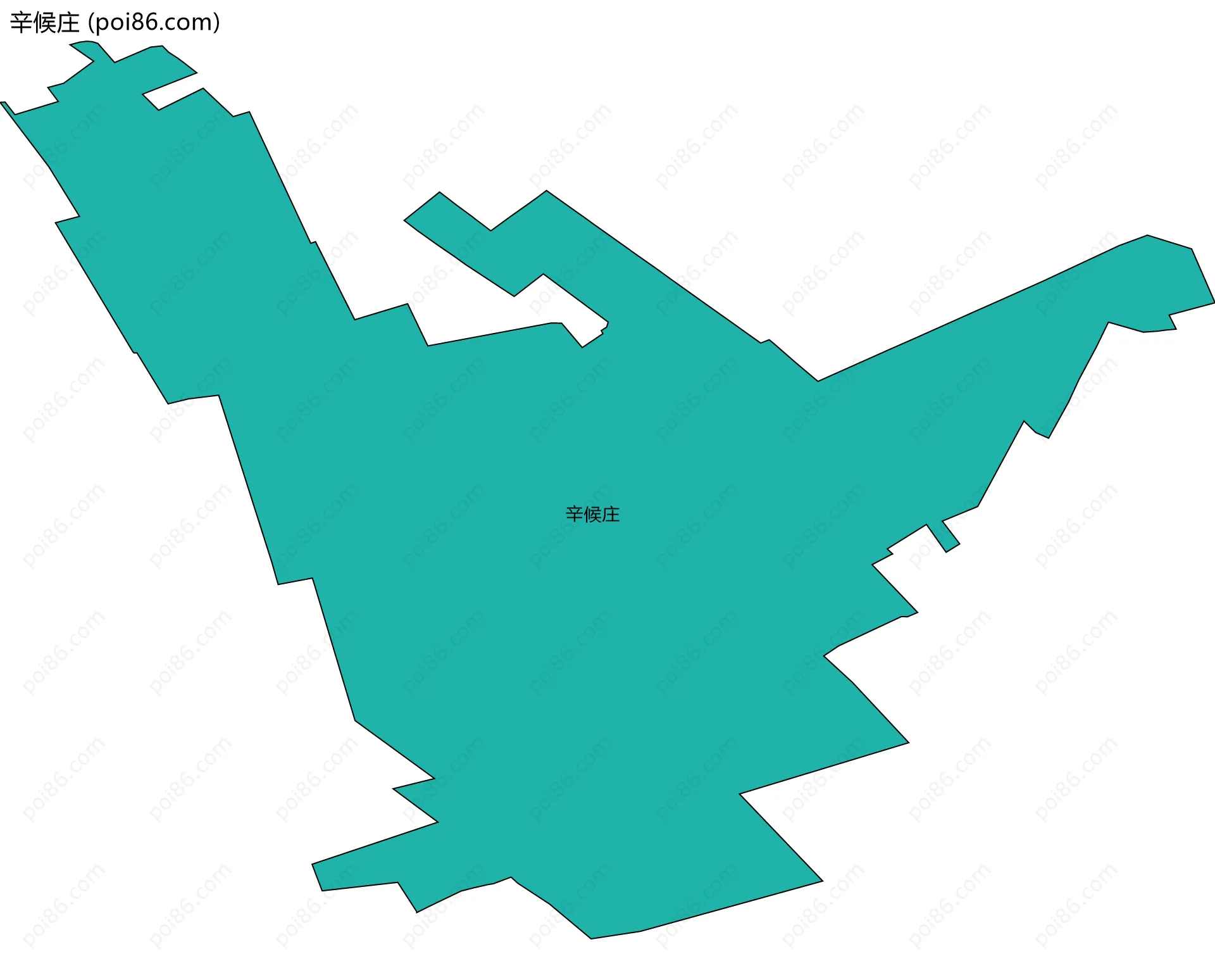 辛候庄边界地图