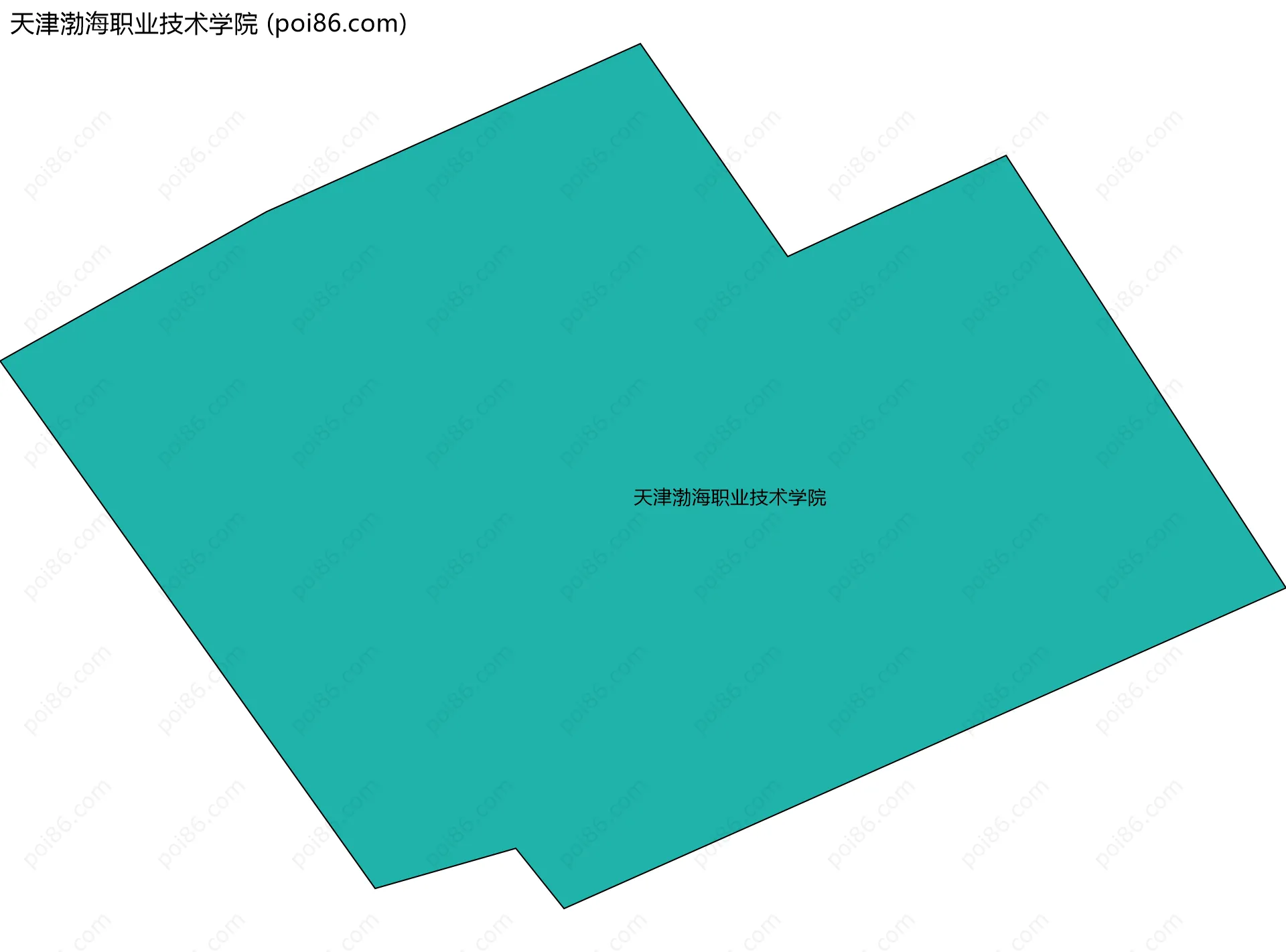 天津渤海职业技术学院边界地图