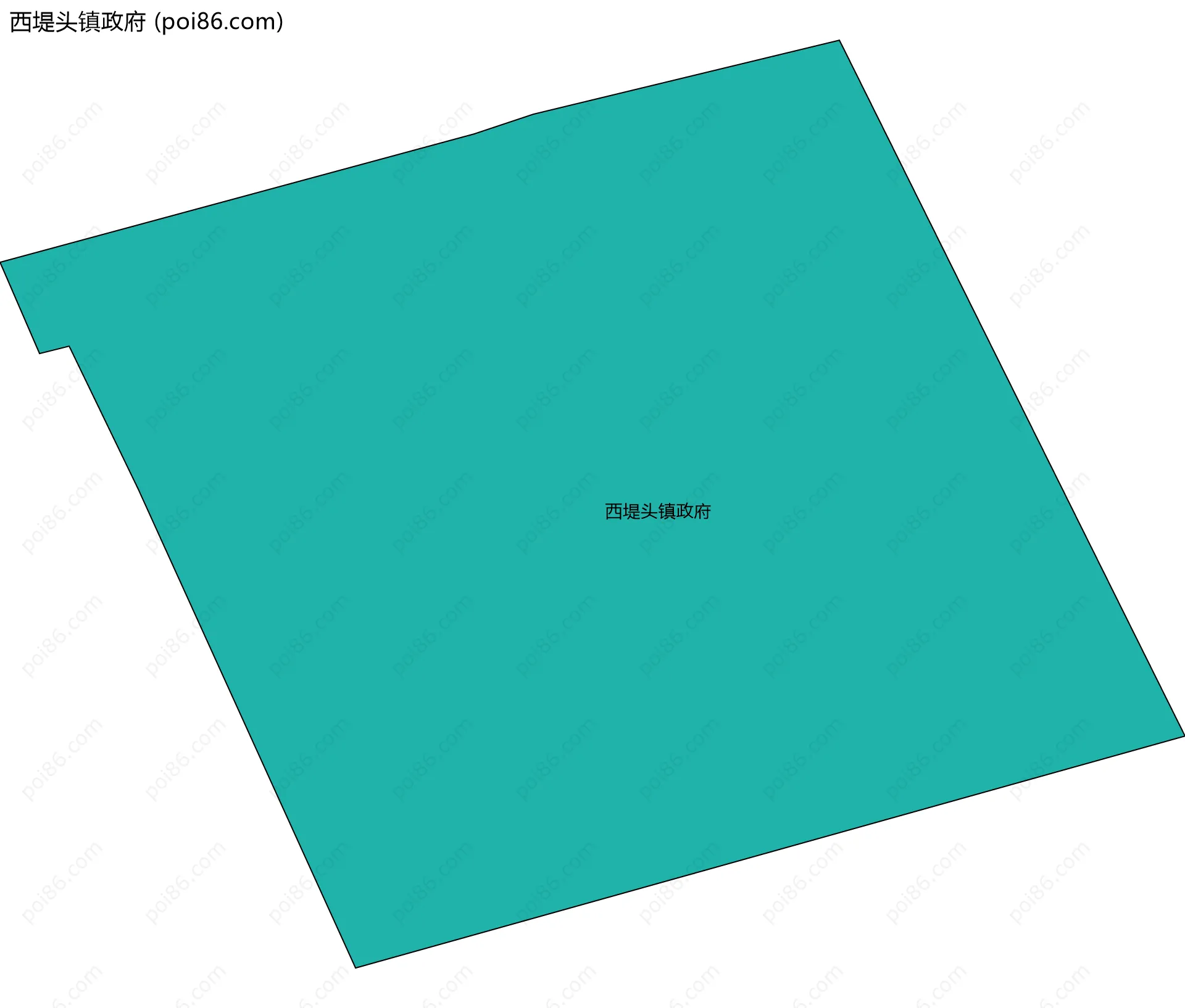 西堤头镇政府边界地图