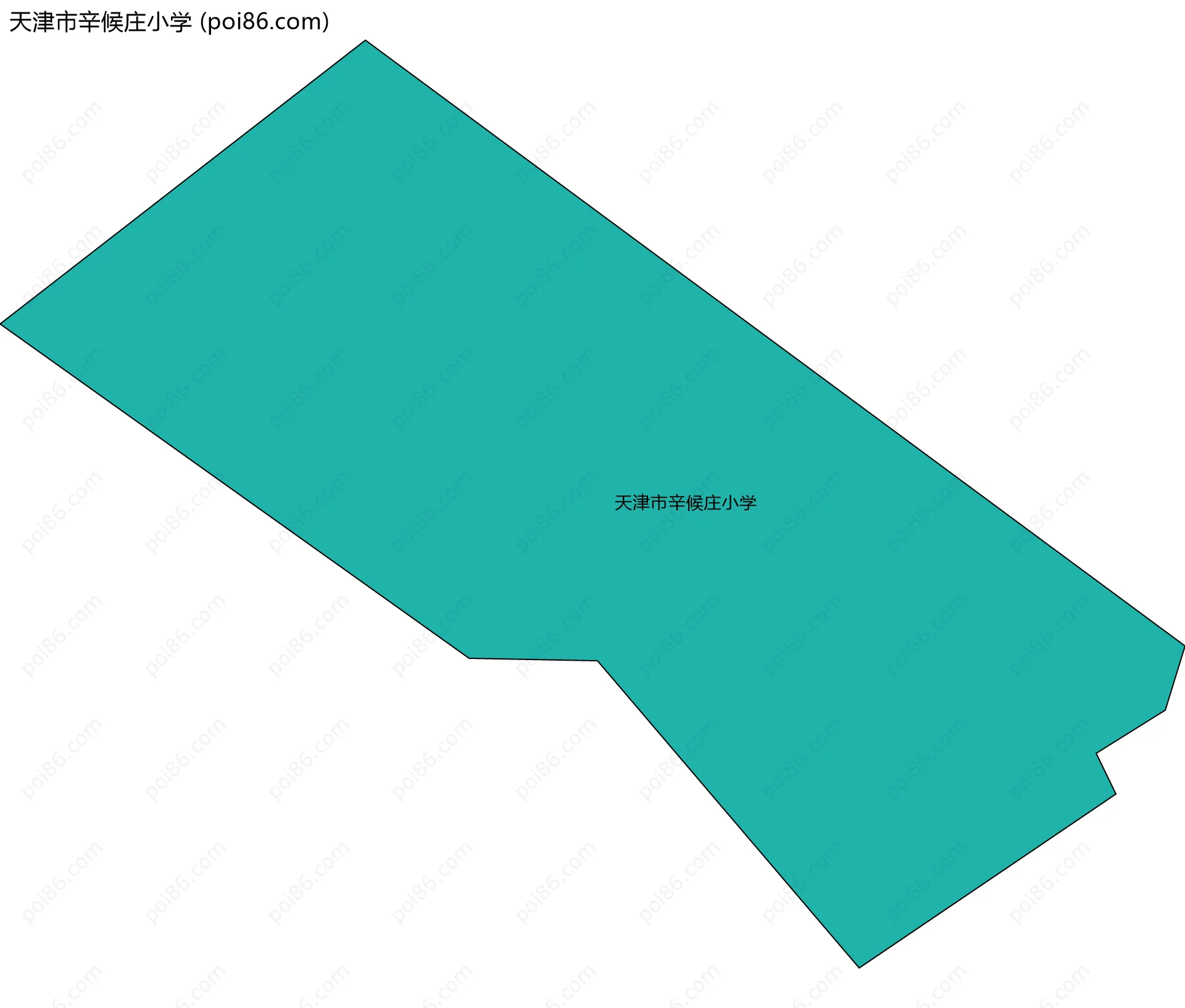 天津市辛候庄小学边界地图