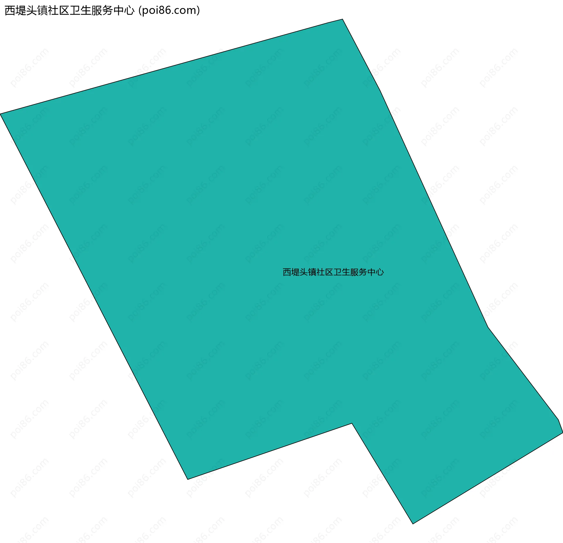 西堤头镇社区卫生服务中心边界地图