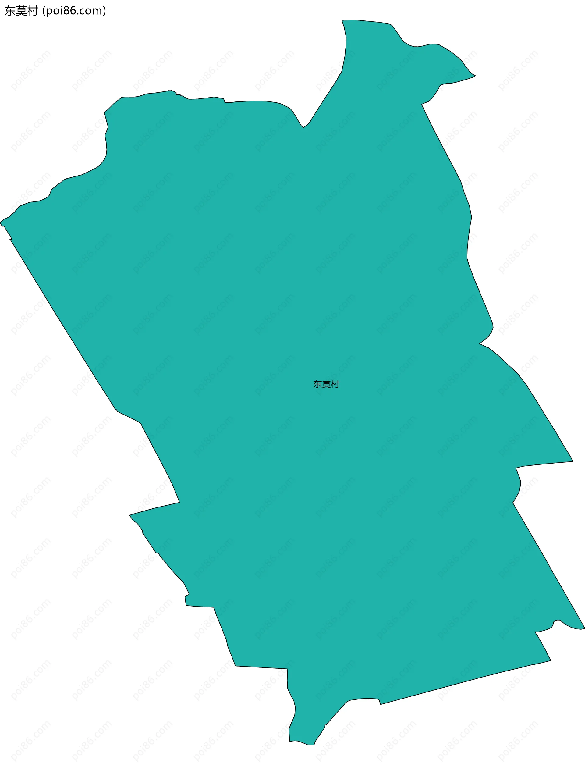 东莫村边界地图